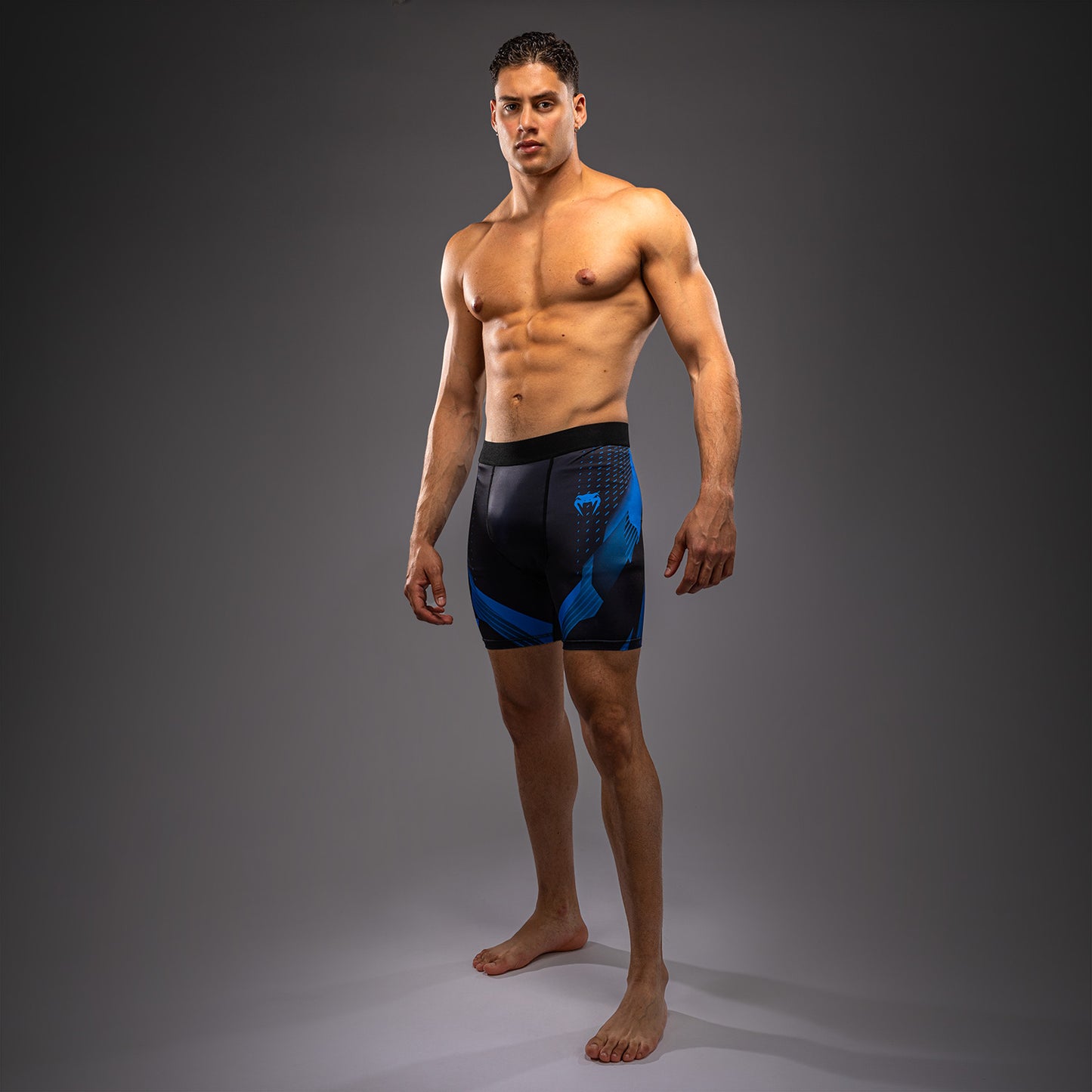 Venum No-Gi 6.0 コンプレッションショーツ - ブラック/ブルー