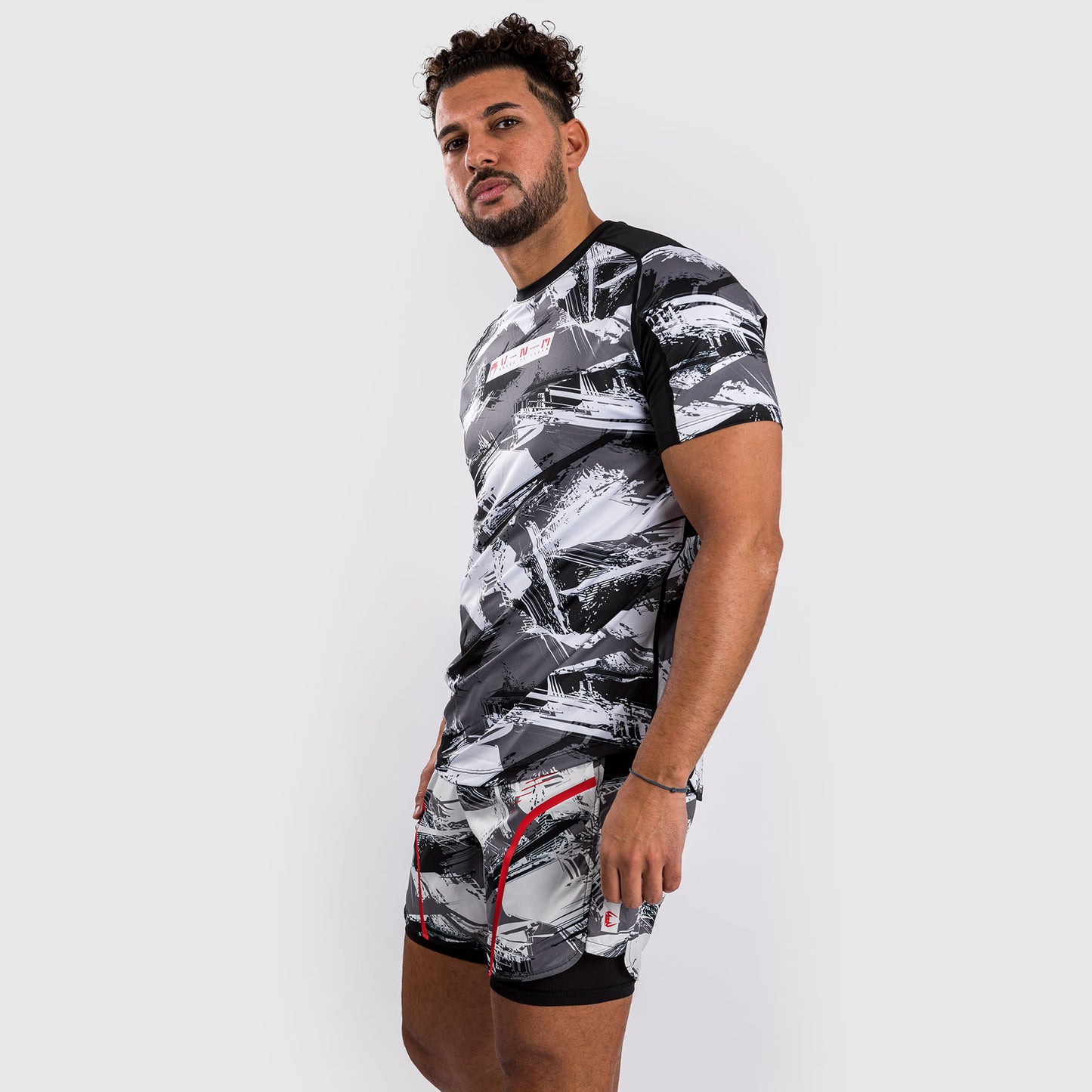 Venum Electron 3.0 ドライテックTシャツ - グレー／レッド