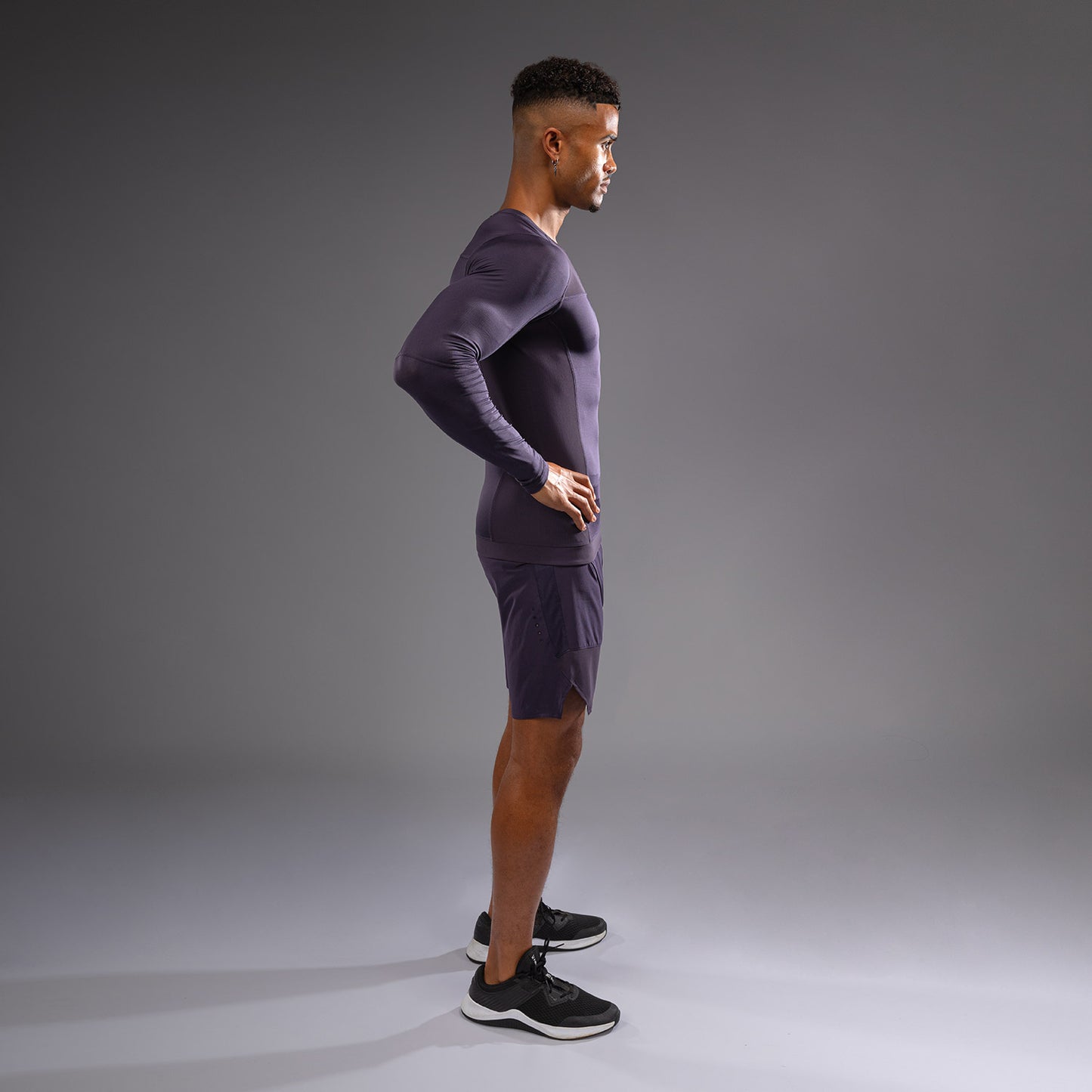 Venum G-Fit Air 長袖ラッシュガード メンズ - ディープパープル