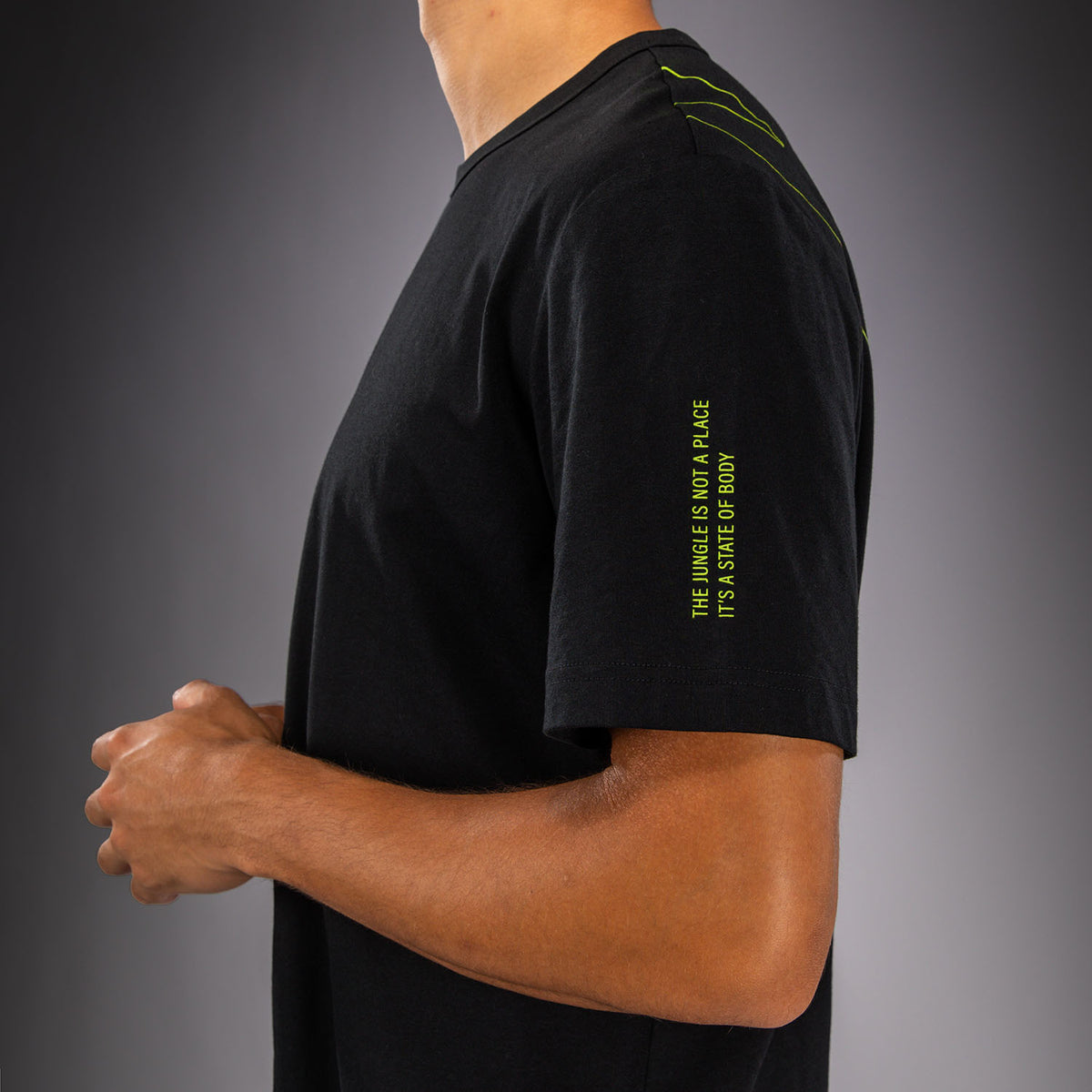 Venum Amazonia Reborn Tシャツ - ブラック/グリーン