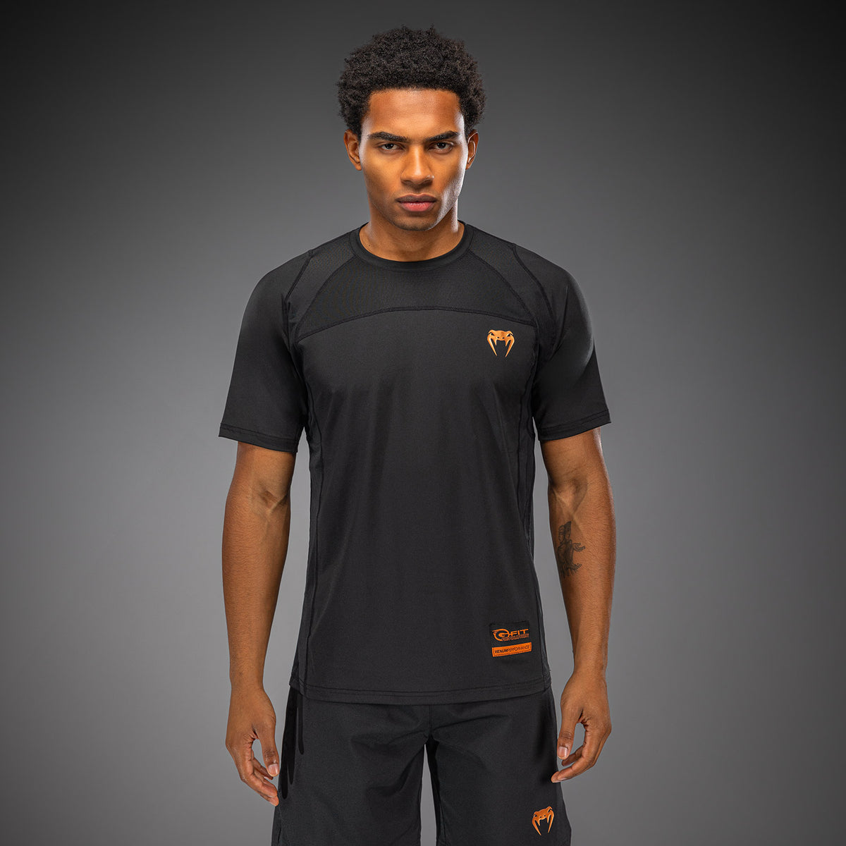 Venum G-Fit Revolution ドライテックTシャツ - ブラック/カッパー