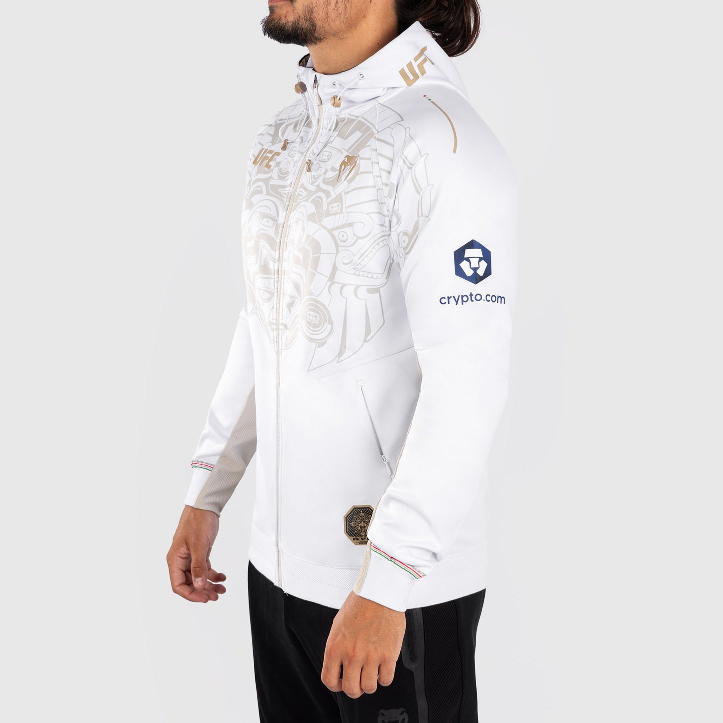 Noche UFC by Venum Authentic Fight Night メンズ ウォークアウト パーカー - ホワイト