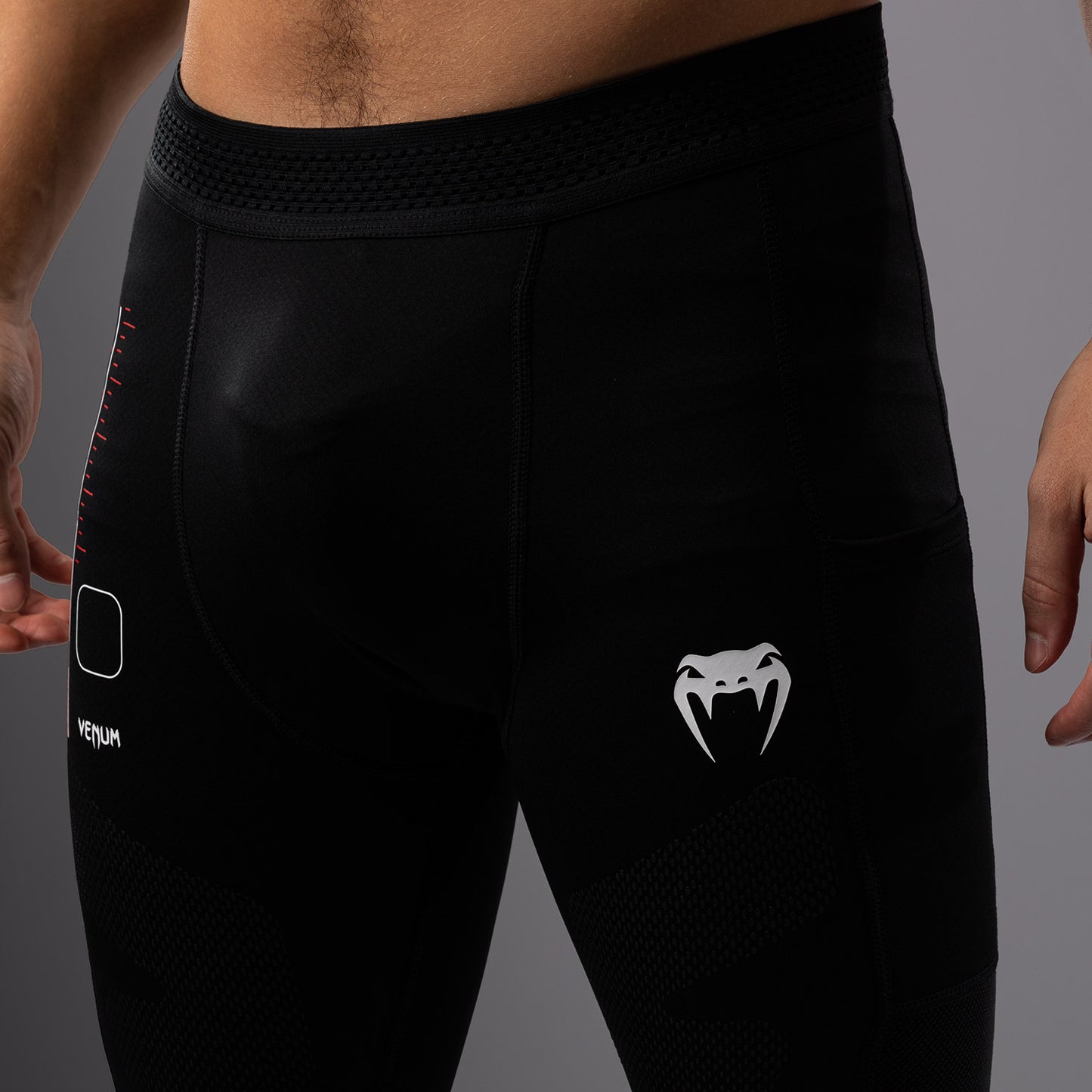 Venum Tactical XT スパッツ - ブラック/ファイアレッド