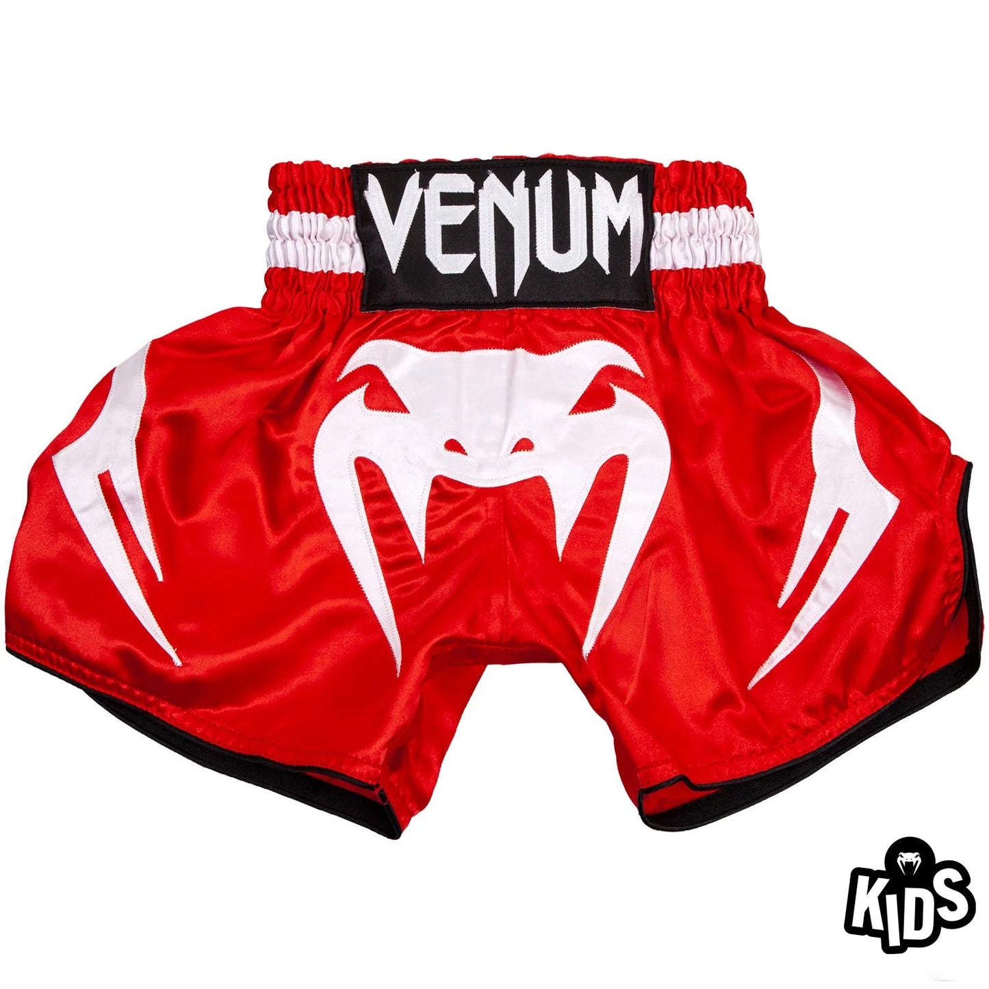 Venum Bangkok Inferno キッズムエタイショーツ - レッド/ホワイト