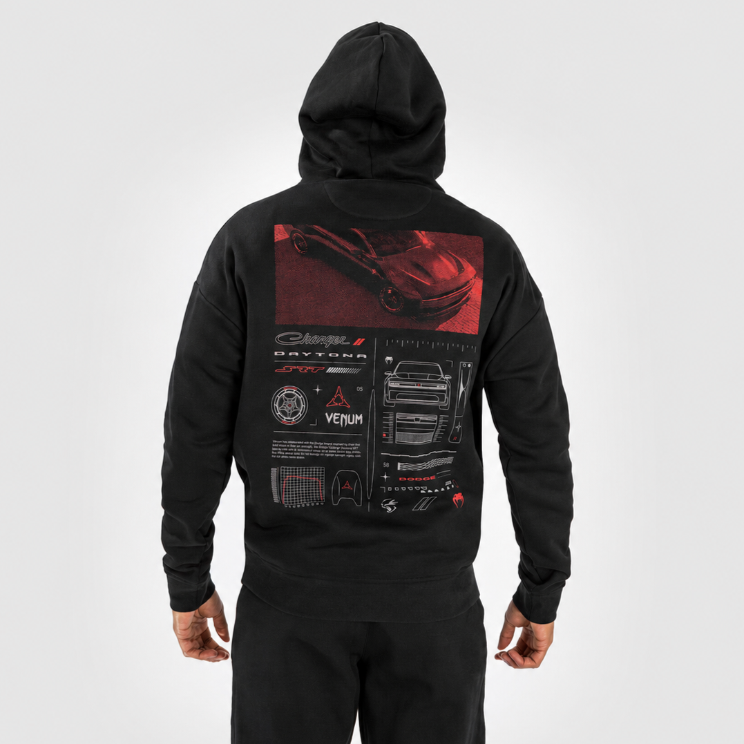 Venum x Dodge Banshee ユニセックスプルオーバープリントパーカー - ブラック