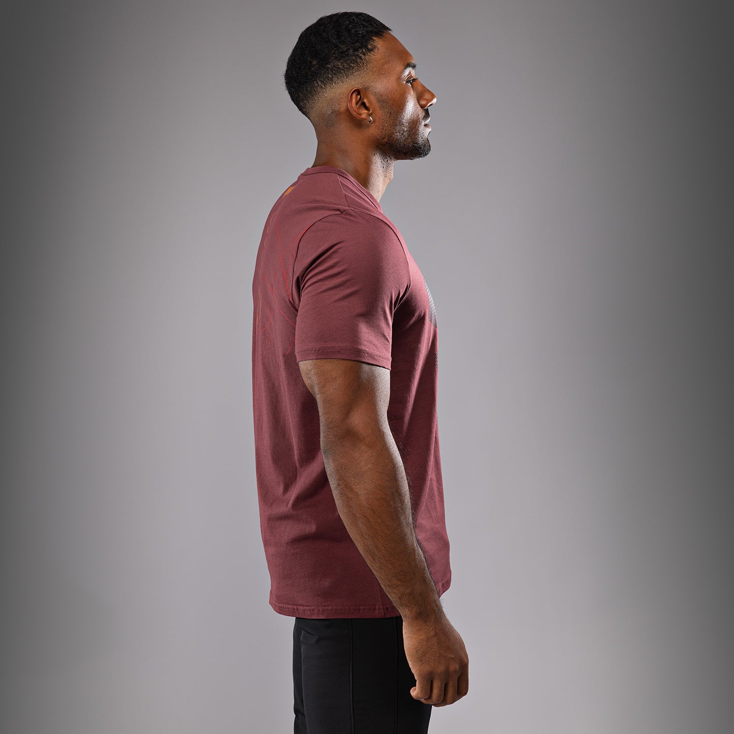 Venum Tactical XT メンズTシャツ - ブラック/バーガンディ/ゴールド