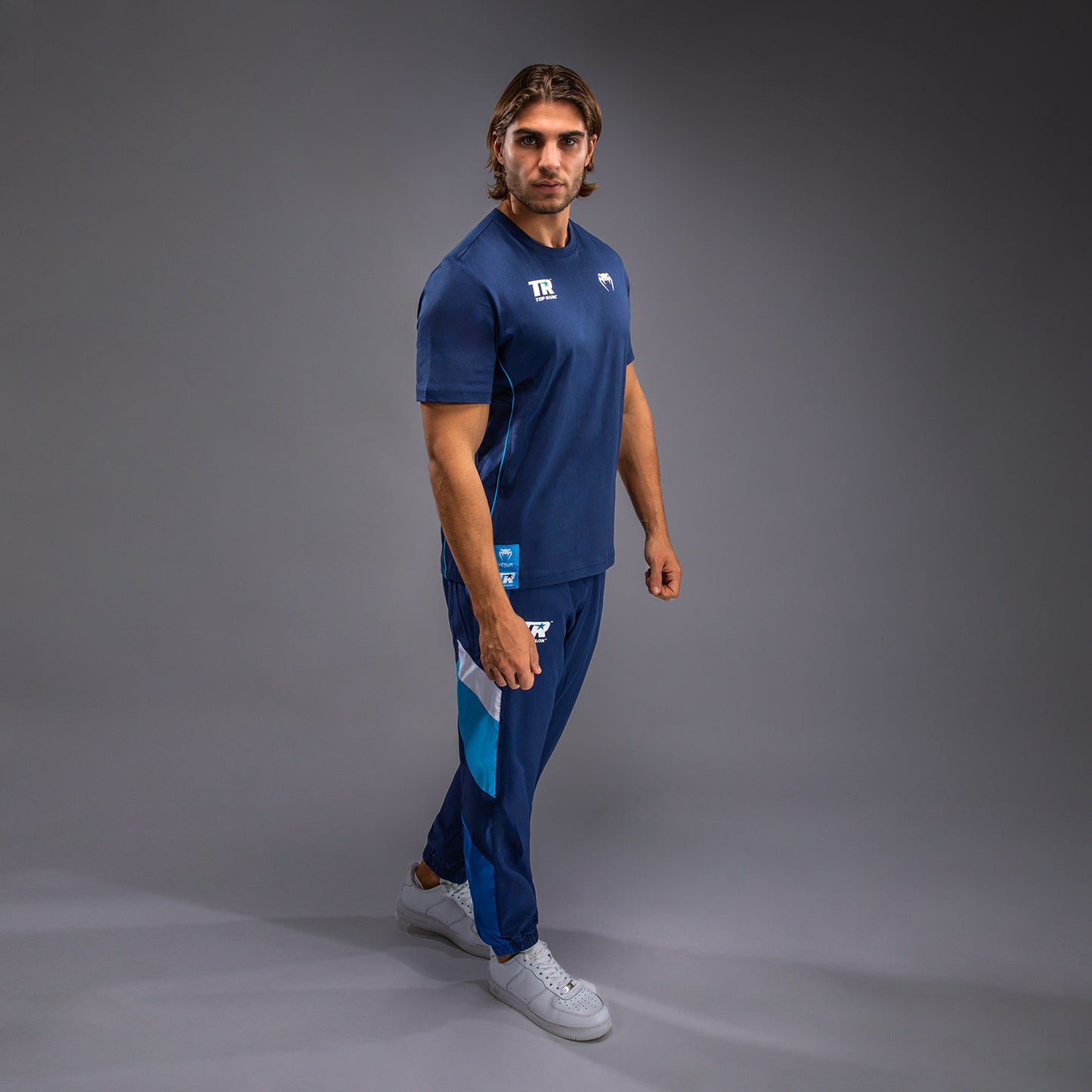 Venum x Top Rank Original メンズ Tシャツ - ネイビーブルー