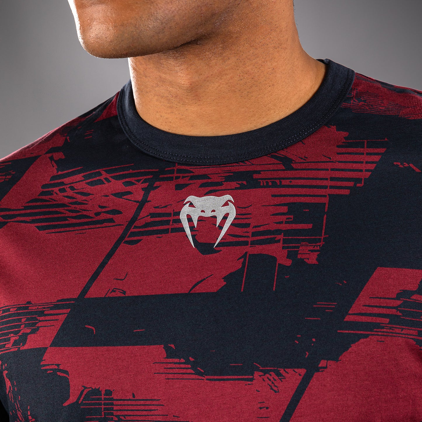 UFC Zenith by Venum Authentic Fight Week 長袖Tシャツ メンズ - ネイビーブルー/バーガンディ/シルバー