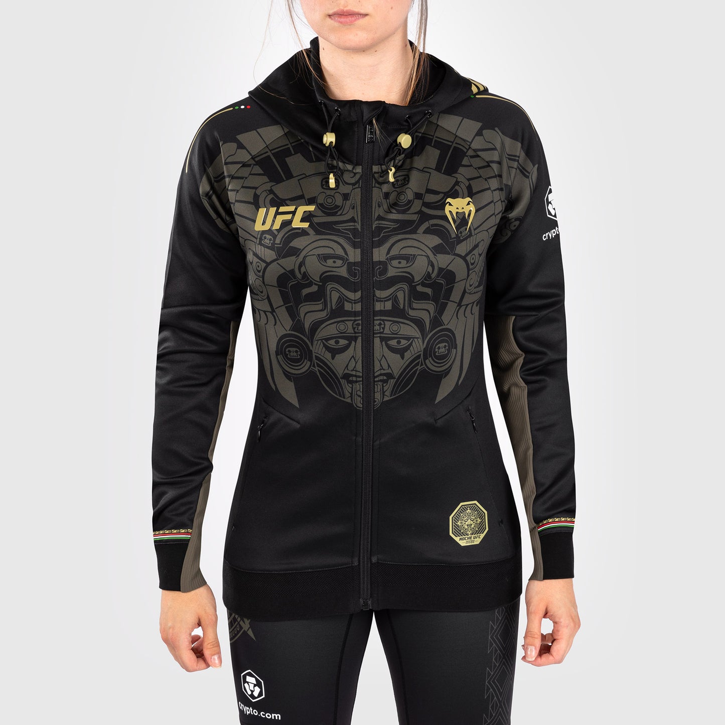 Noche UFC by Venum Authentic Fight Night レディース ウォークアウト パーカー - ブラック