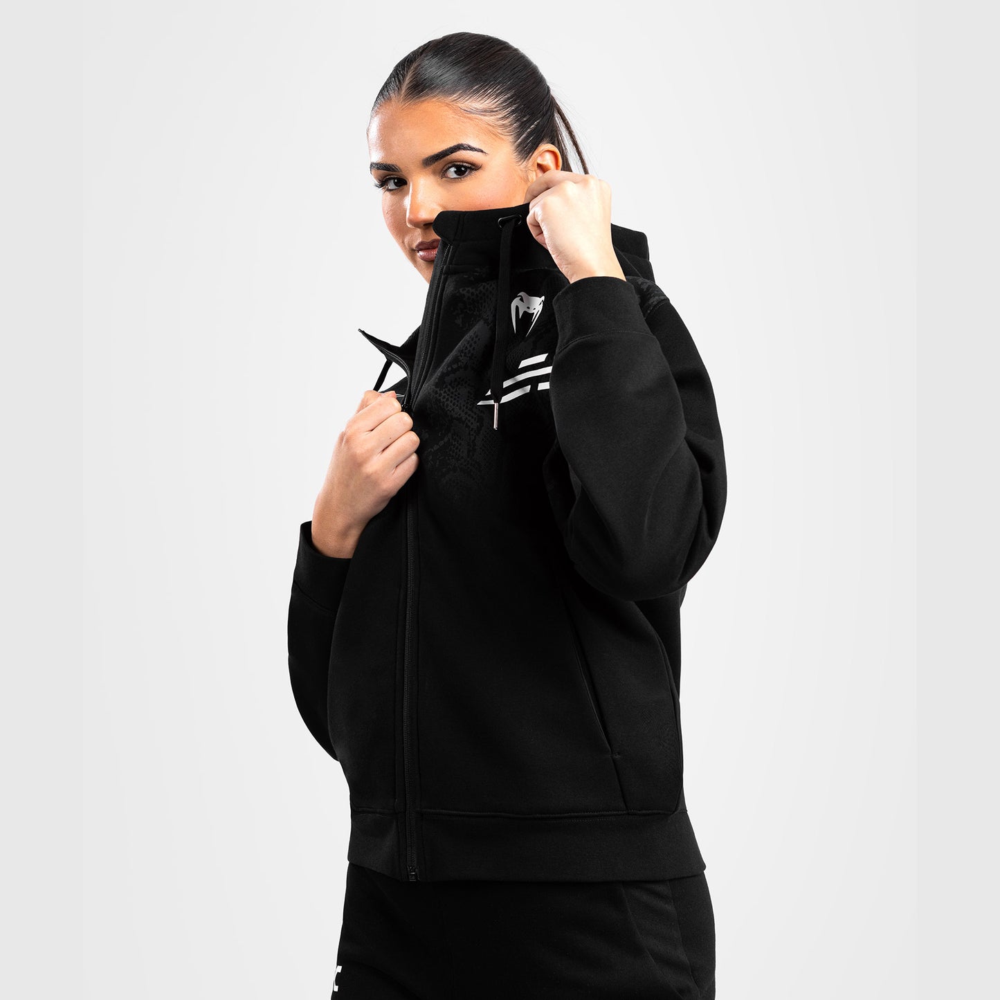 UFC Adrenaline by Venum Replica ウィメンズ・ジップパーカー - ブラック