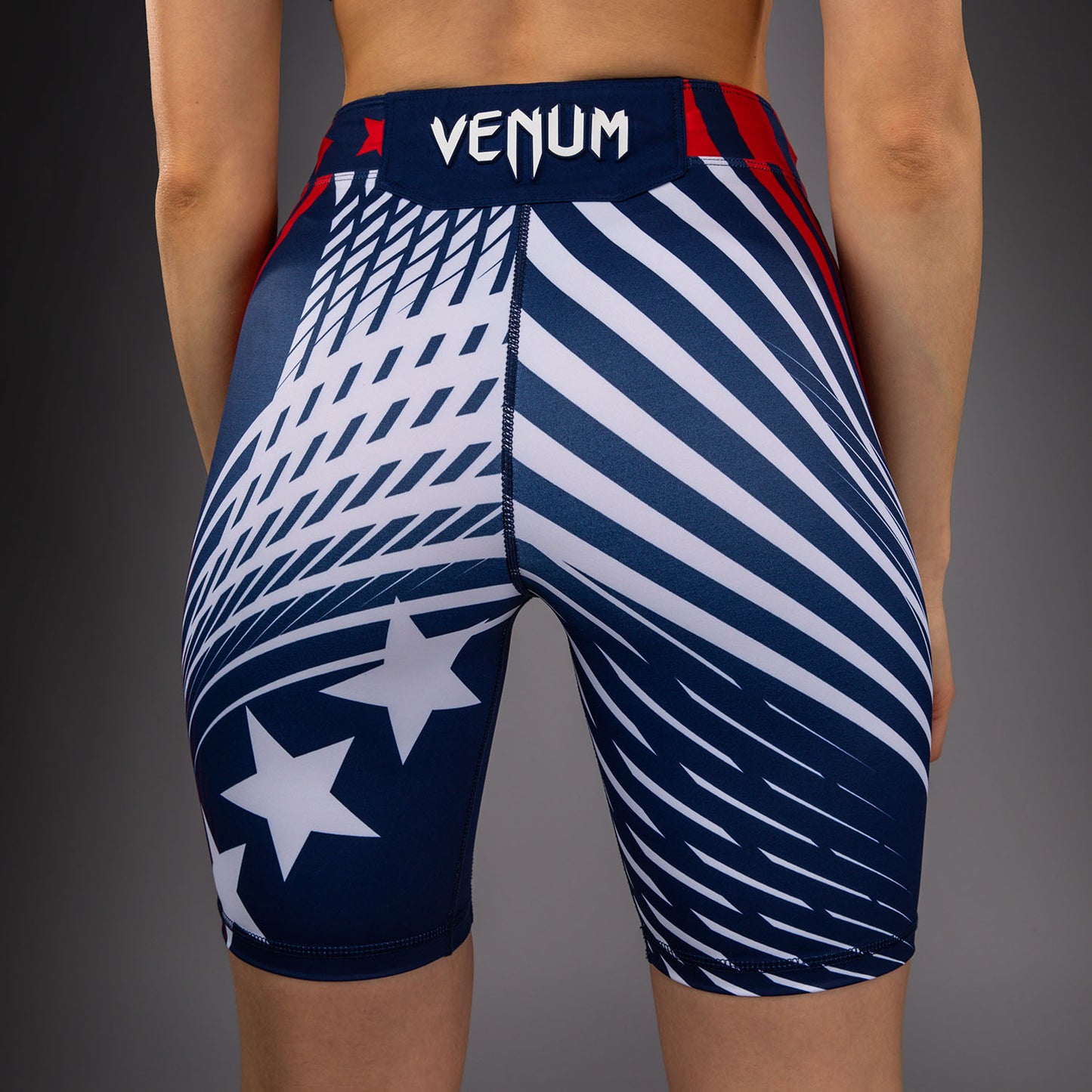 UFC Freedom 250 by Venum レディース Custom Authentic ヴァーリトゥード ショーツ ロングフィット - ブルー