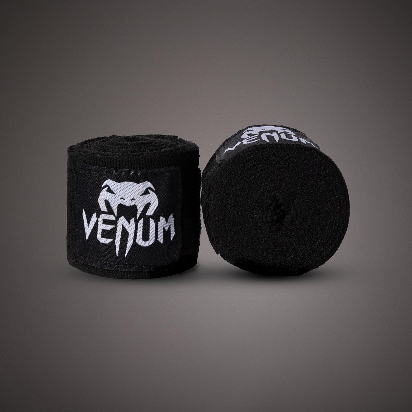 Venum Kontact Boxing ハンドラップ - ブラック - 4.5m (180 in)