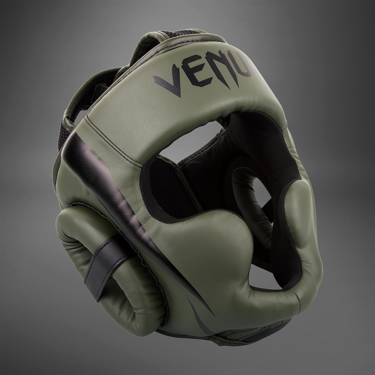 Venum Elite ヘッドギア –カキ/ブラック