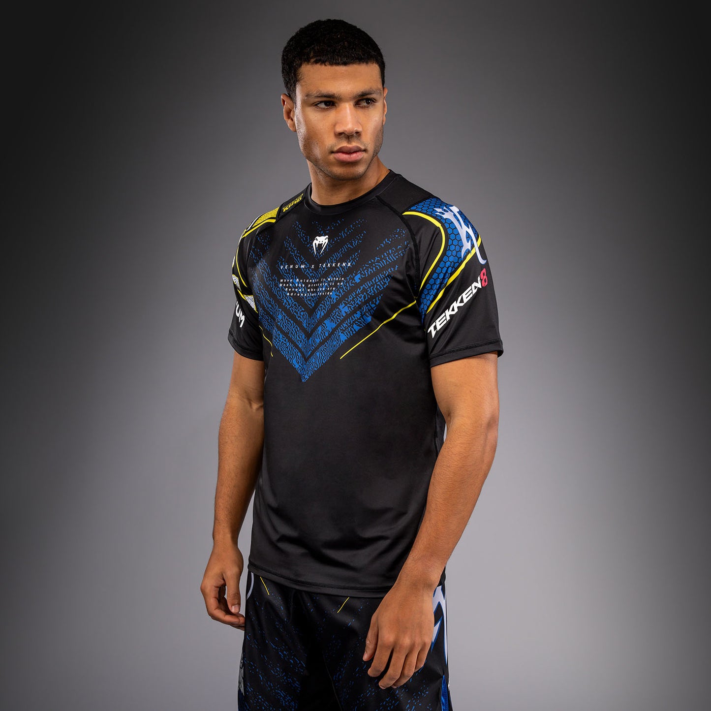 Venum x TEKKEN 8 ドライテックTシャツ - キング - ブラック/イエロー