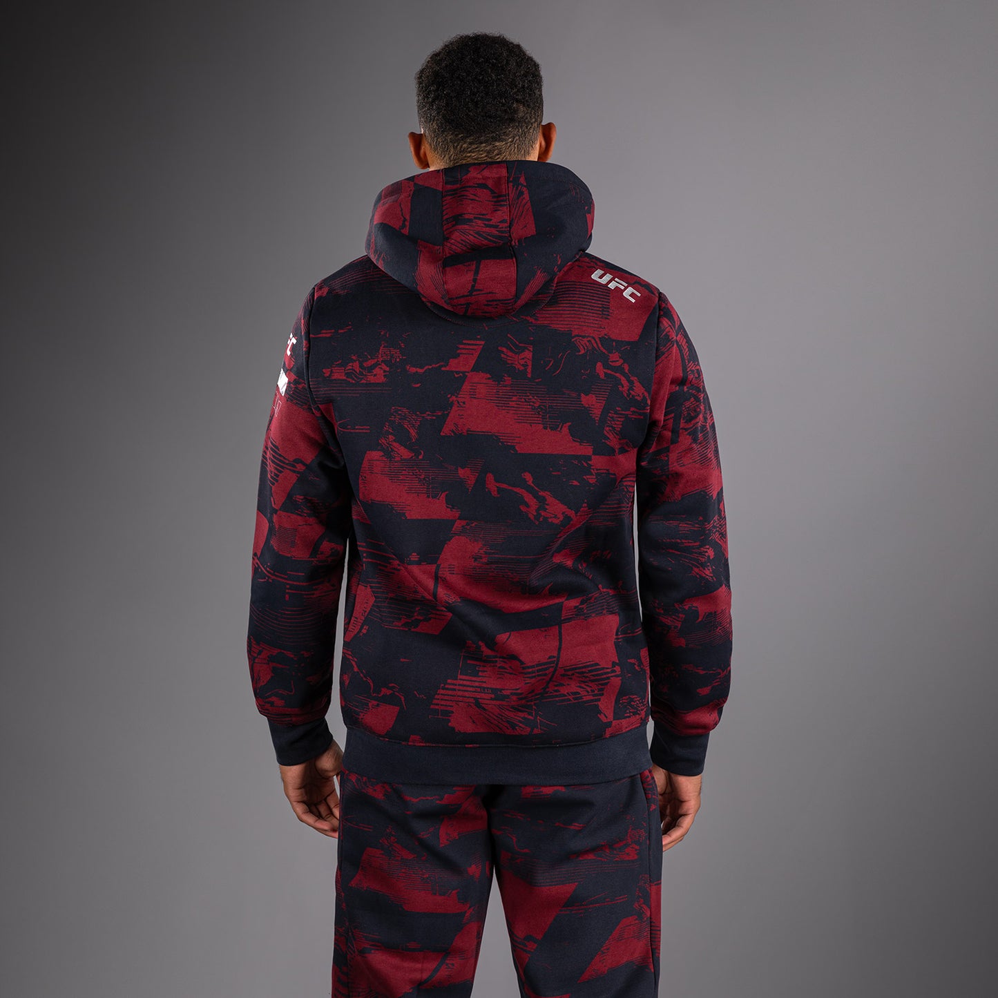 UFC Zenith by Venum Authentic Fight Week プルオーバーパーカー メンズ - ネイビーブルー/バーガンディ/シルバー