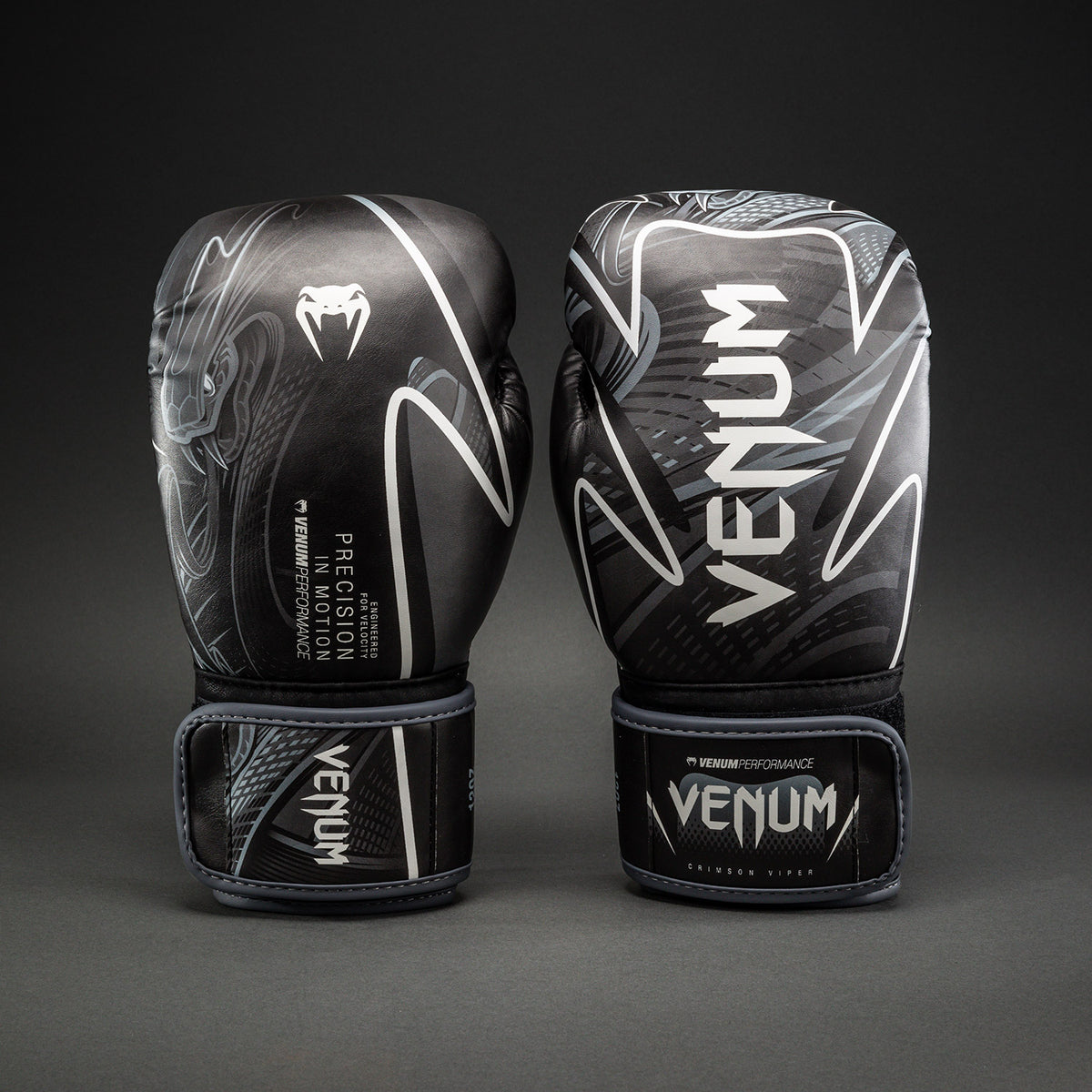 Venum Crimson Viper 2.0 Impact ボクシンググローブ - ブラック/グレー