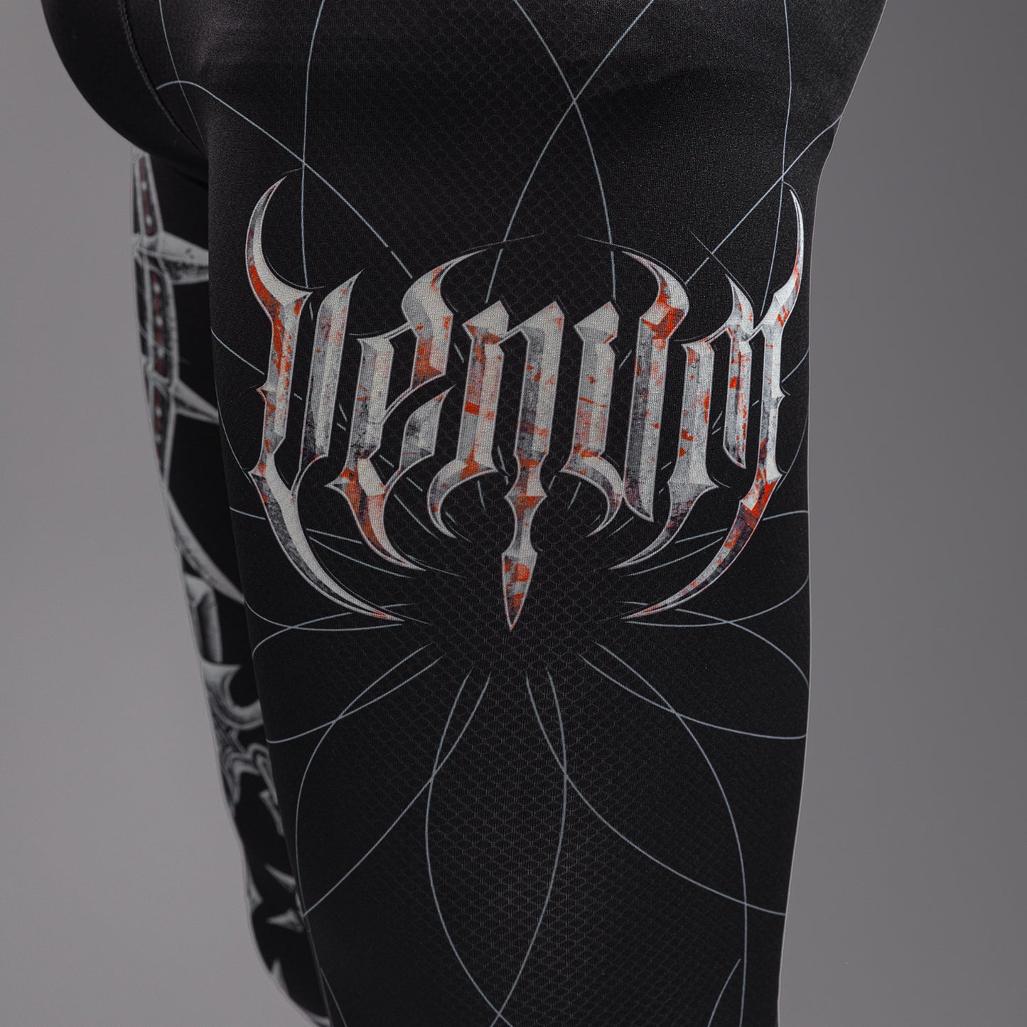 Venum Gladiator 5.0 メンズ タイツ - ブラック/シルバー