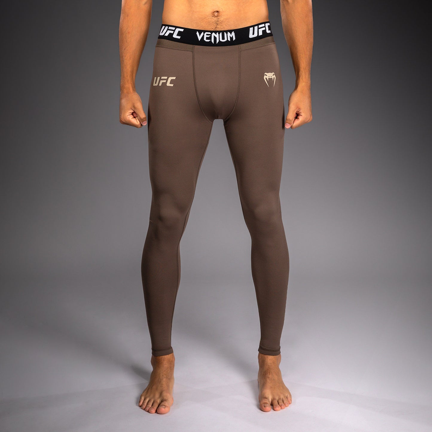 Venum UFC Unity by Venum Authentic Fight Week メンズ テクニカル コンプレッションタイツ - ブラウン