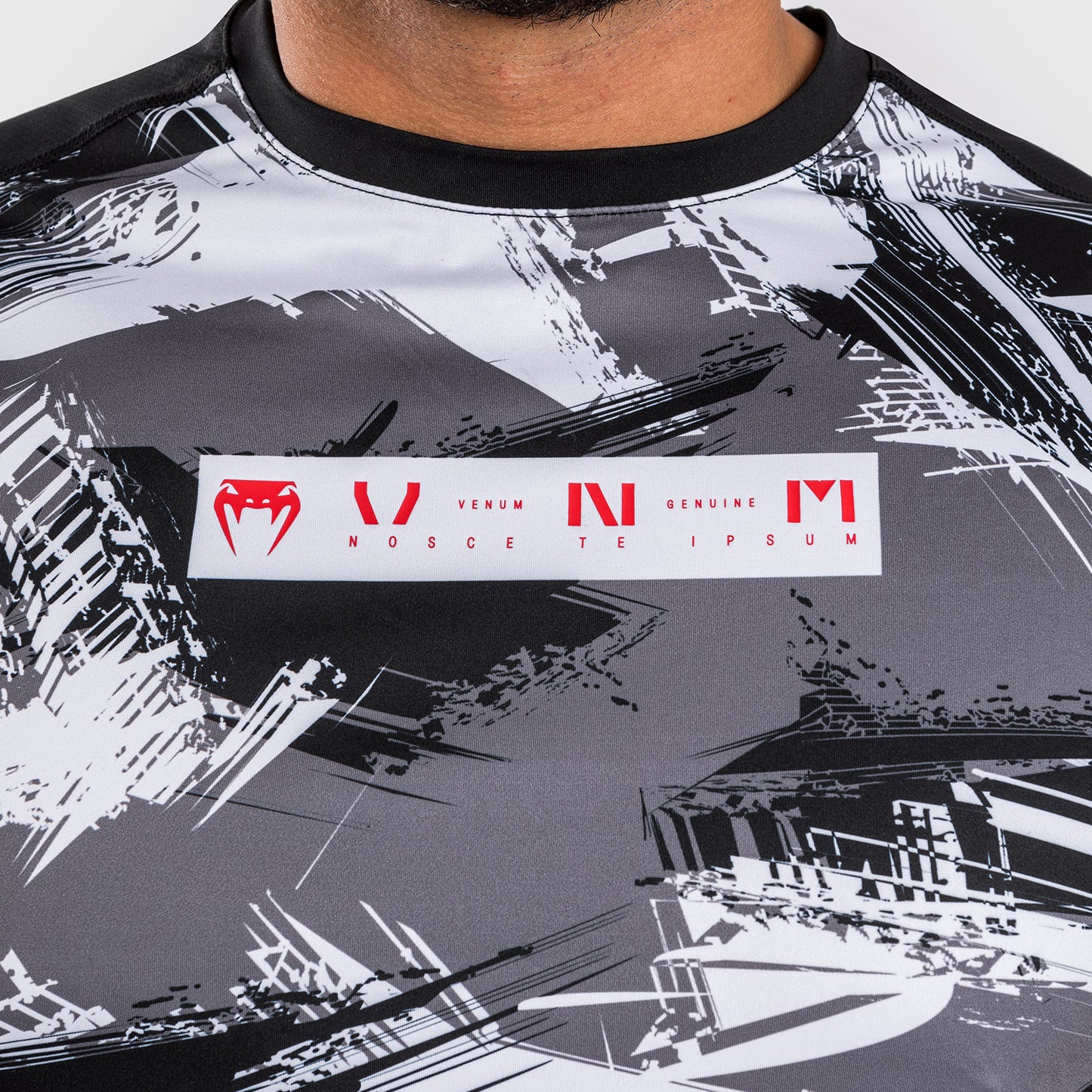Venum Electron 3.0 ドライテックTシャツ - グレー／レッド