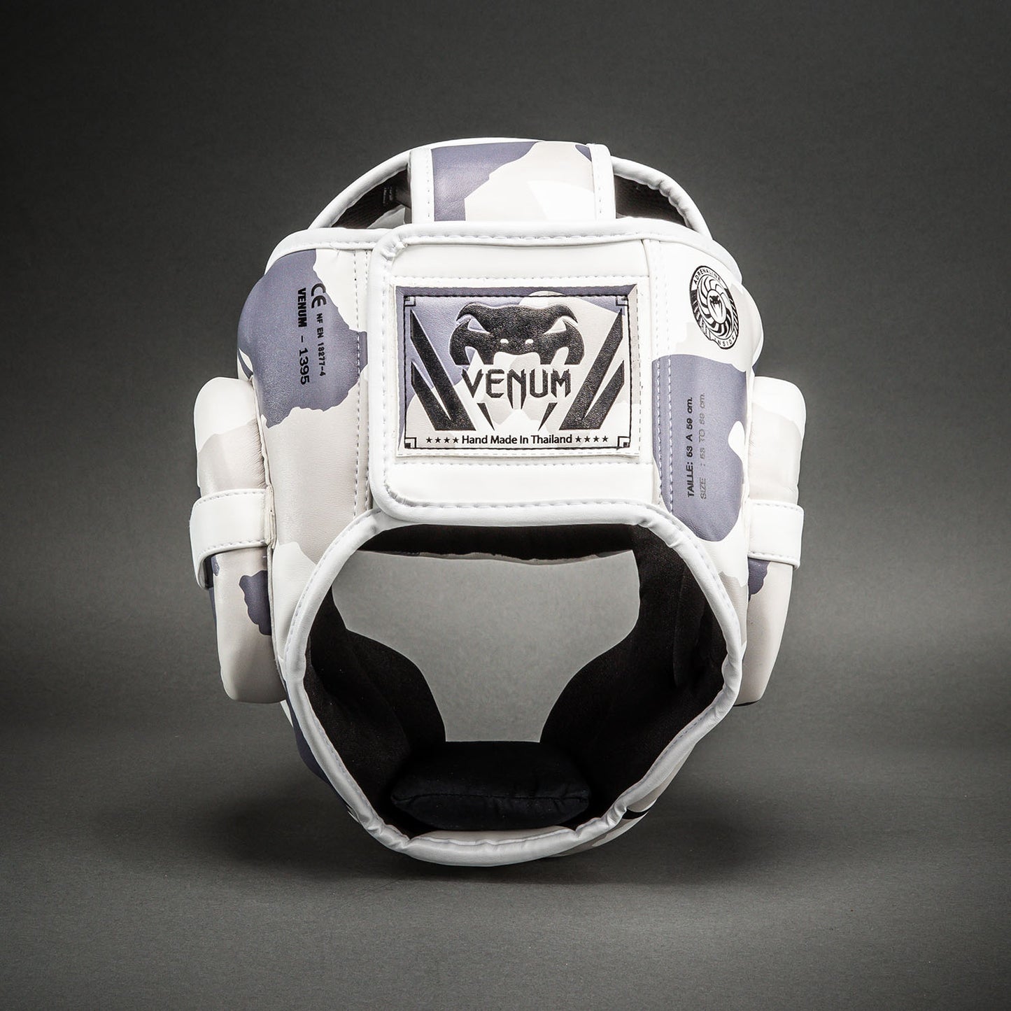 Venum Elite Camo ヘッドギア – ホワイト/ライトグレー