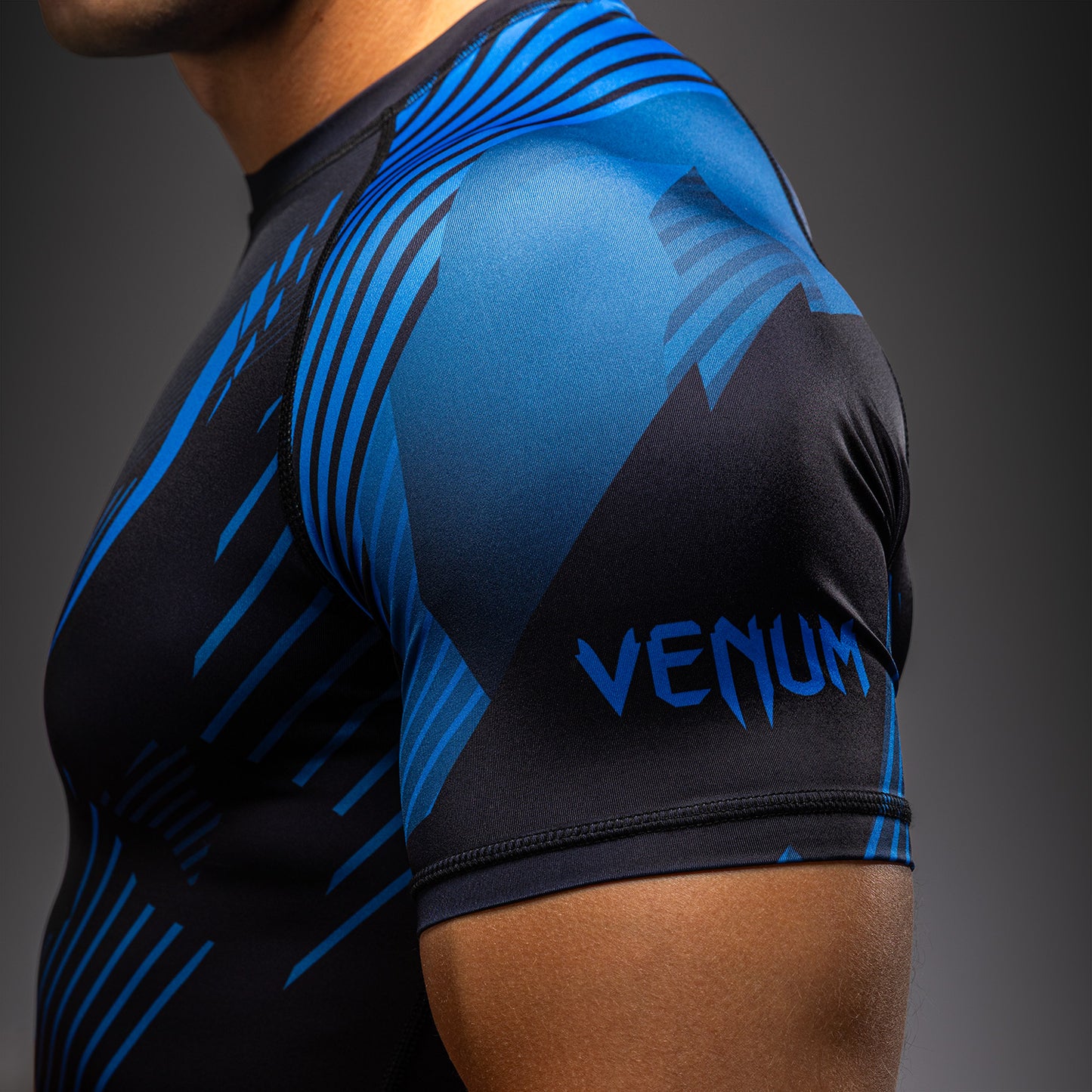 Venum No-Gi 6.0 半袖ラッシュガード ブラック/ブルー