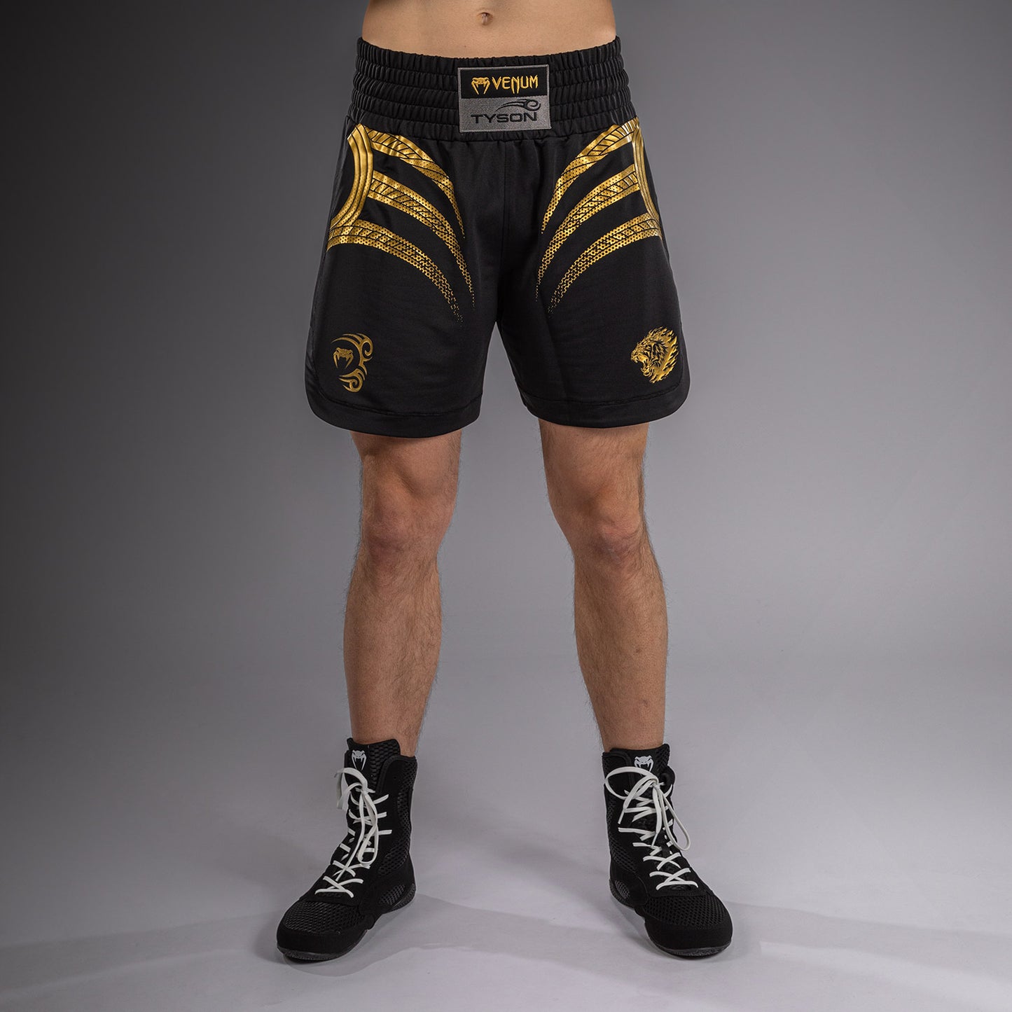 Venum x Mike Tyson Tiger ボクシングショーツ - ブラック/ゴールド