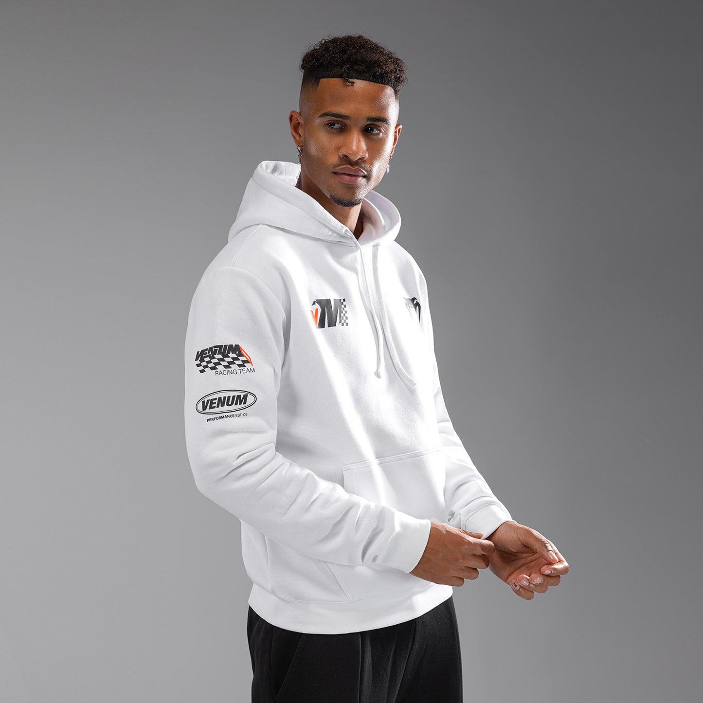 Venum Motorsport - スノーホワイト フーディ