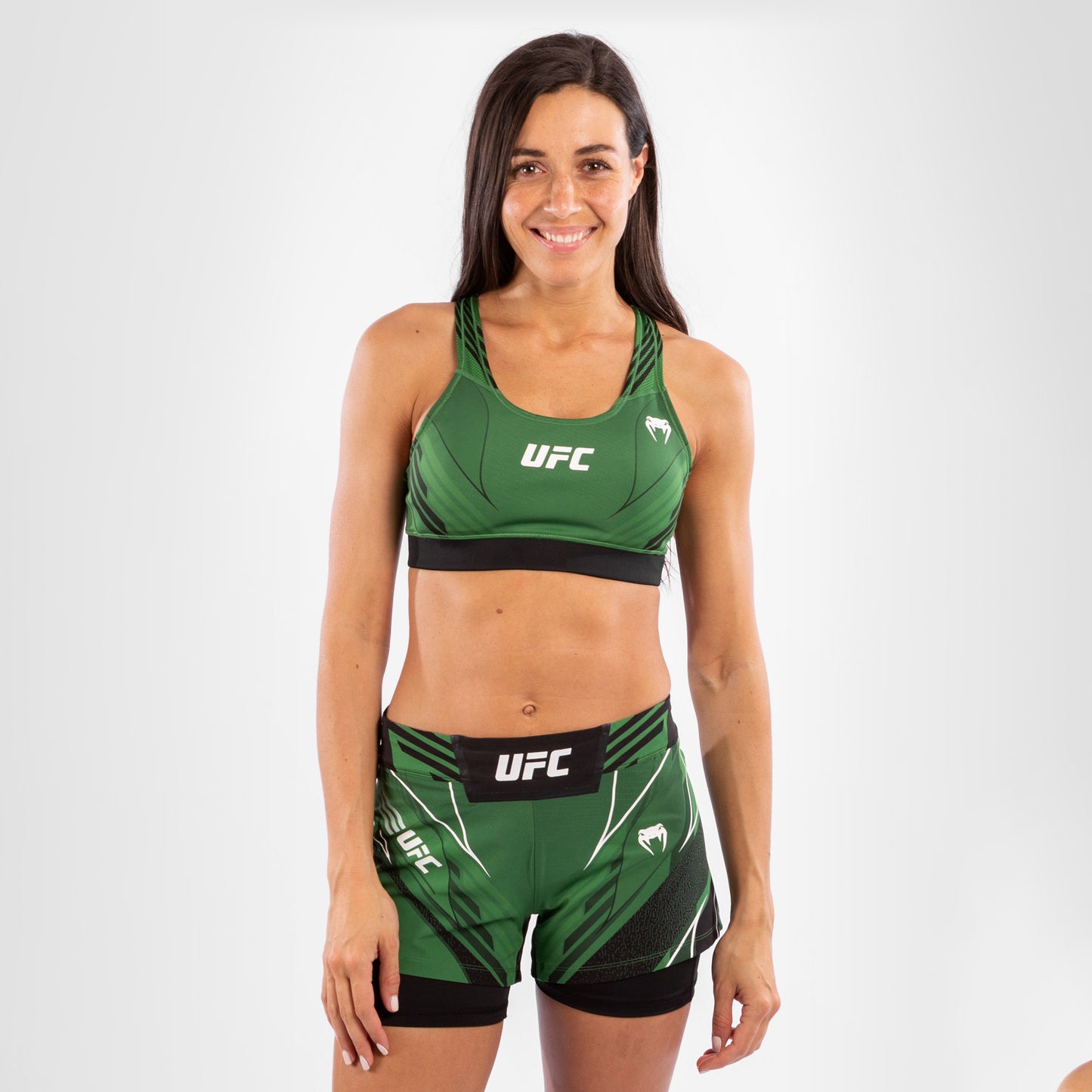 UFC VENUM本物のファイトナイトウィメンズスポーツブラ - 緑