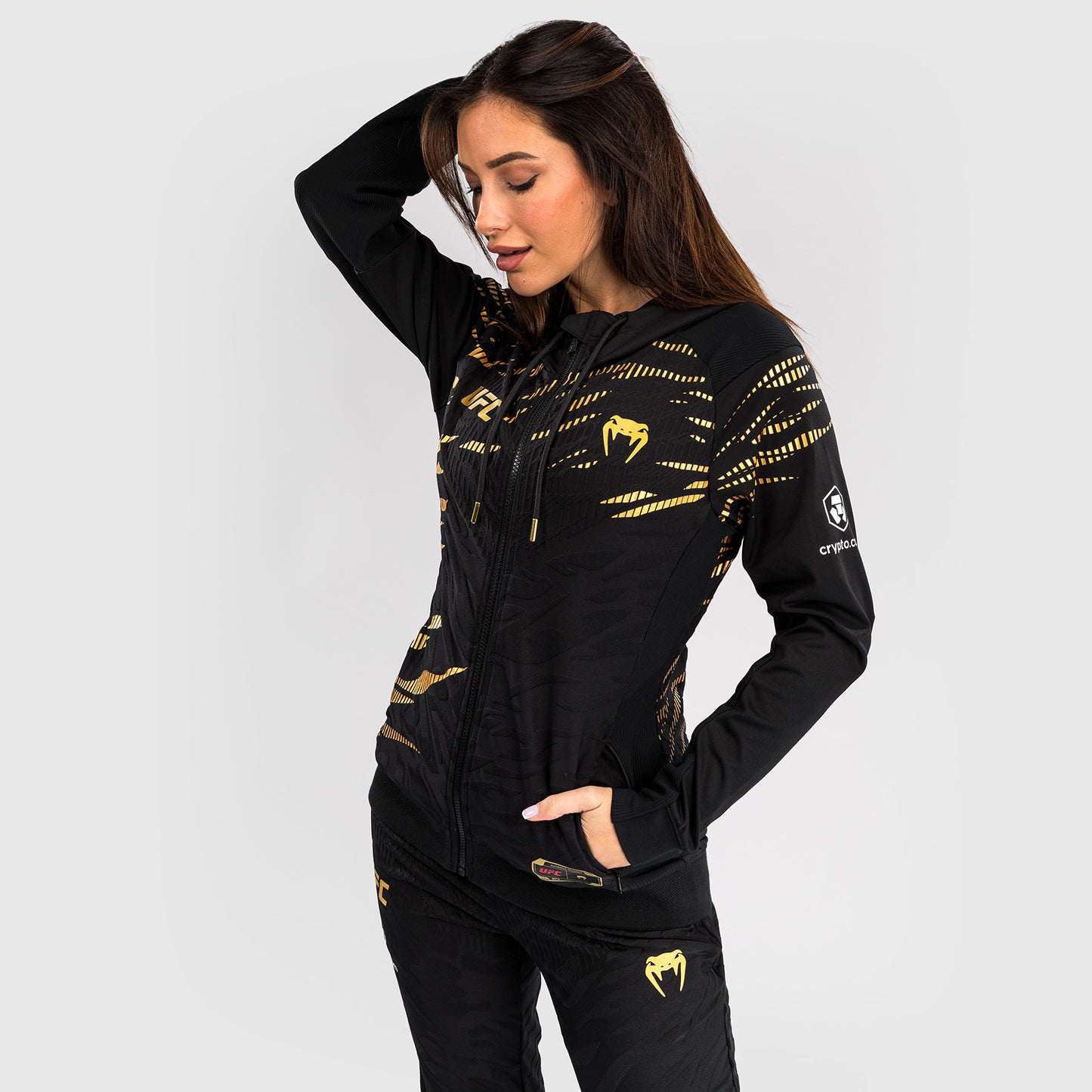 UFC Fusion by Venum Authentic Fight Night フード付きスウェットシャツ（女性用） - チャンピオン