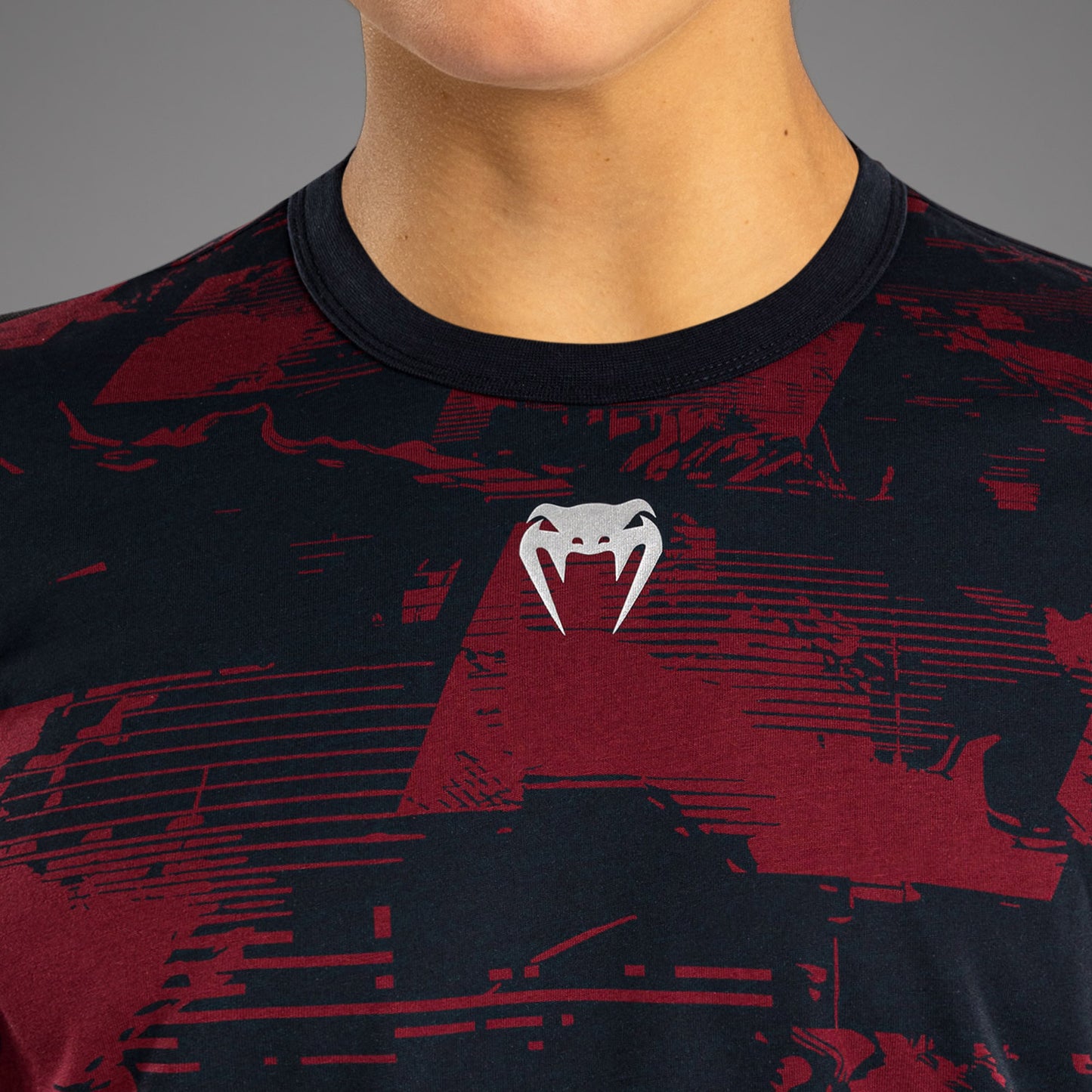 UFC Zenith by Venum Authentic Fight Week 半袖Tシャツ レディース - ネイビーブルー/バーガンディ/シルバー