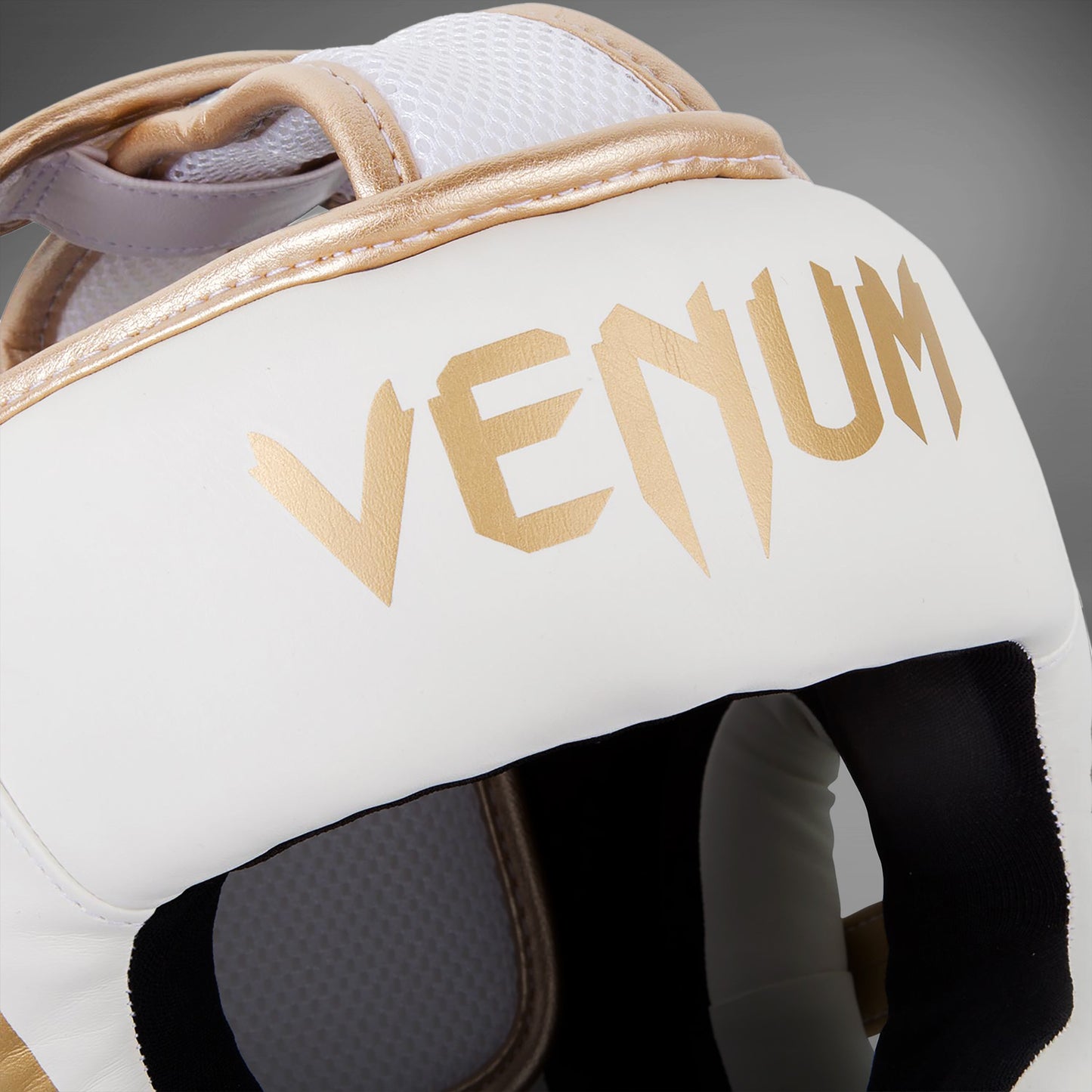 Venum Elite ヘッドギア – ホワイト/ゴルドー