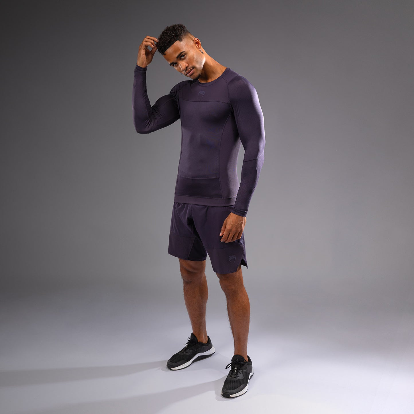 Venum G-Fit Air 長袖ラッシュガード メンズ - ディープパープル