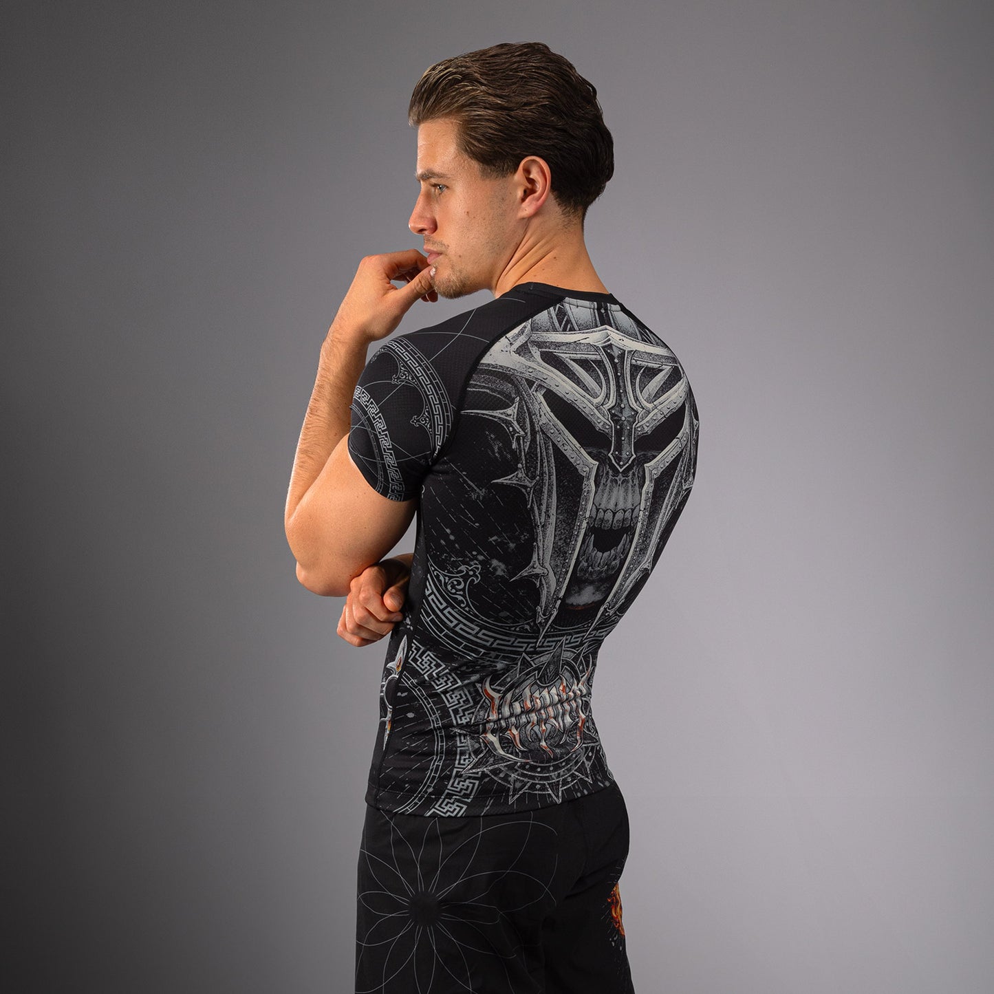 Venum Gladiator 5.0 ショート・スリーブ Tシャツ - ブラック/シルバー