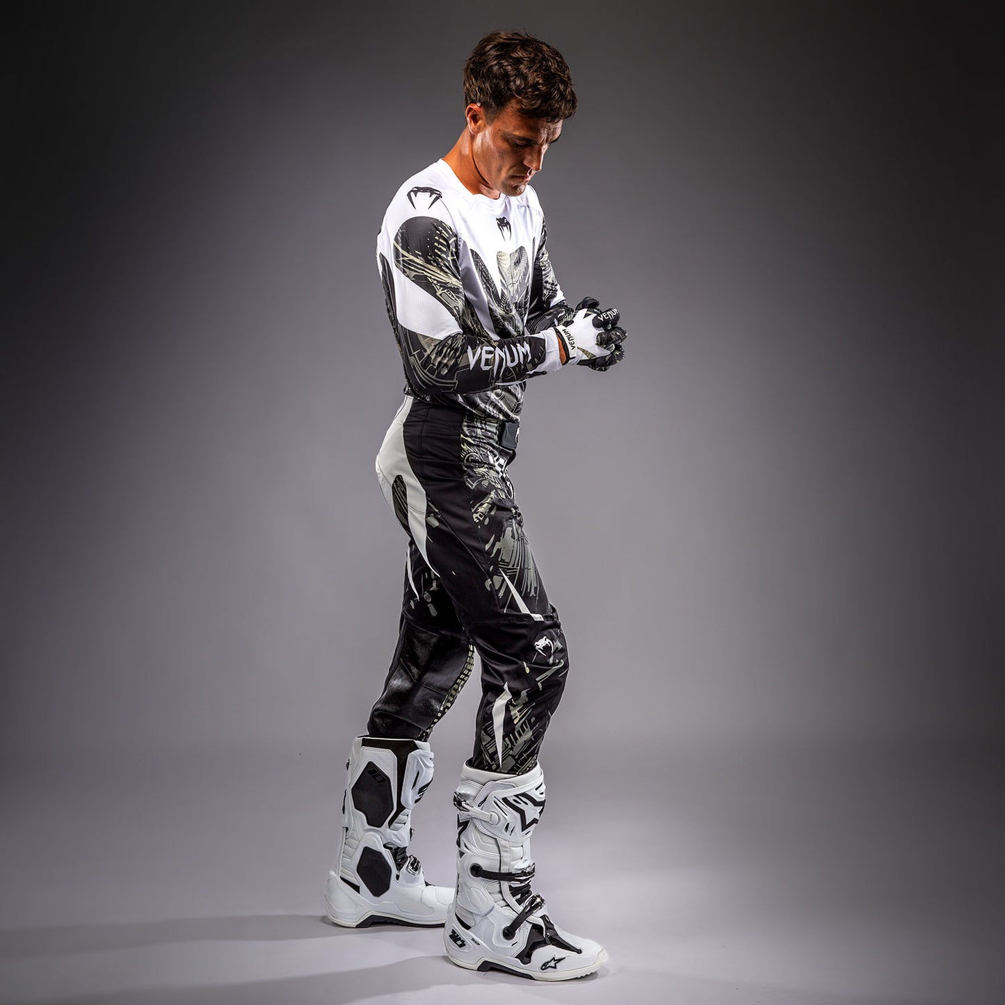Venum MX Elite モトクロスジャージ - ブラック/サンド