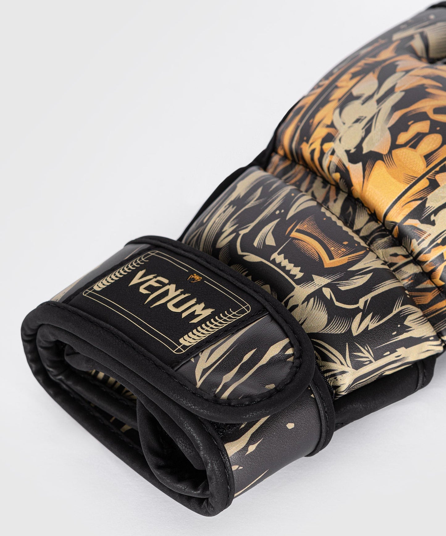 Venum Tiger MMA グローブ - ブラック/ネオンオレンジ