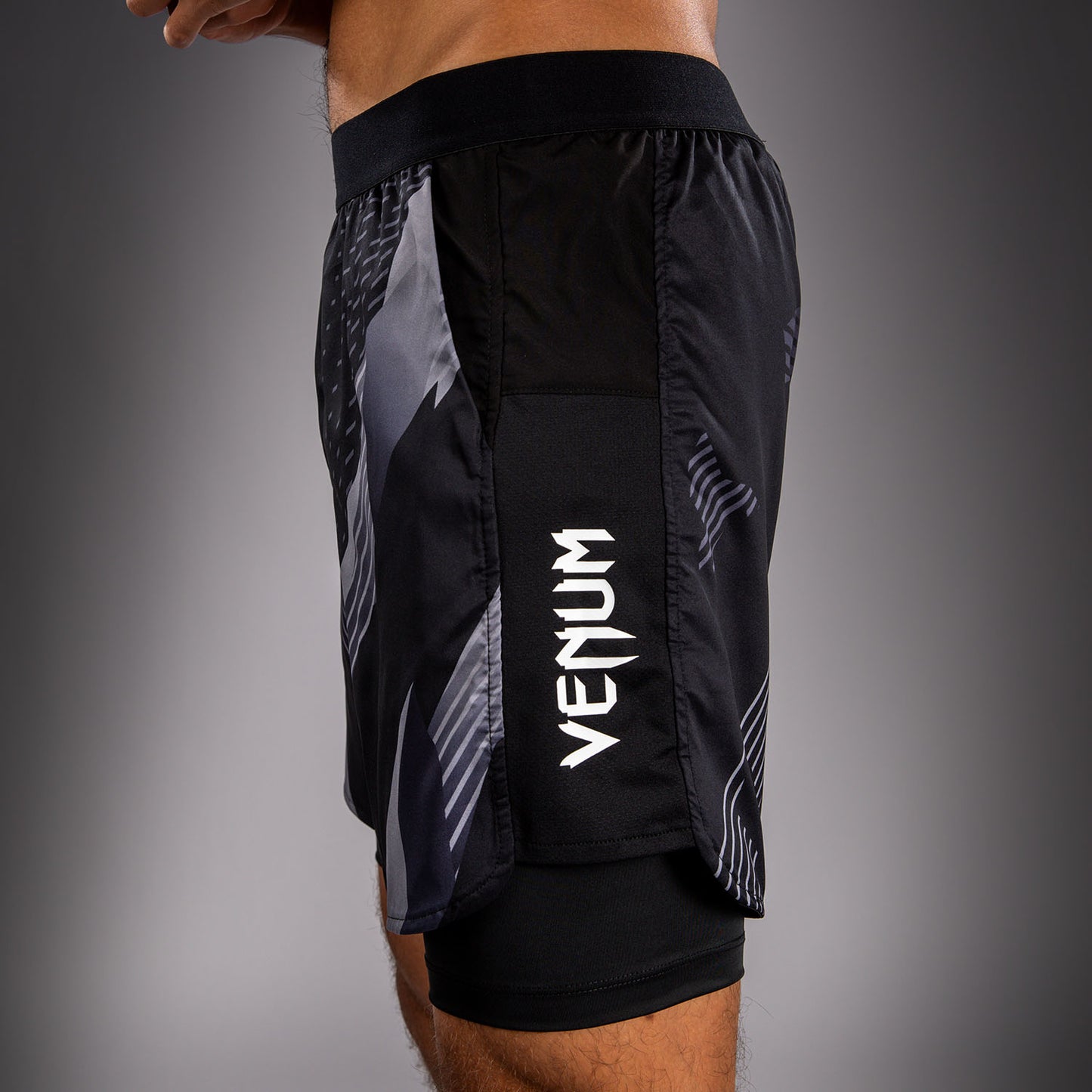 Venum No-Gi 6.0 トレーニングショーツ - ブラック/ホワイト