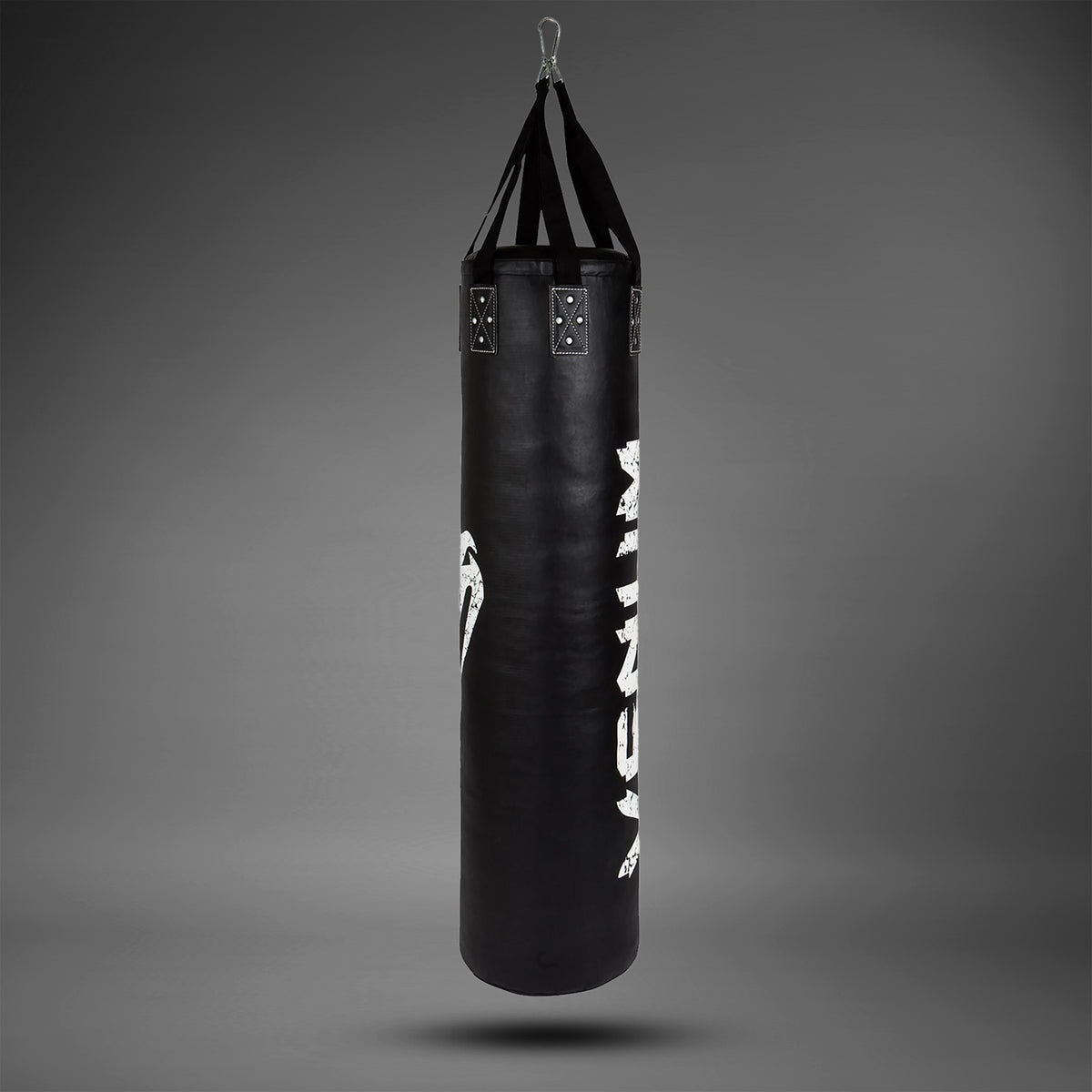Venum Challenger ヘビーバッグ＋天井フック - ブラック/ホワイト - 充填済み - 170cm
