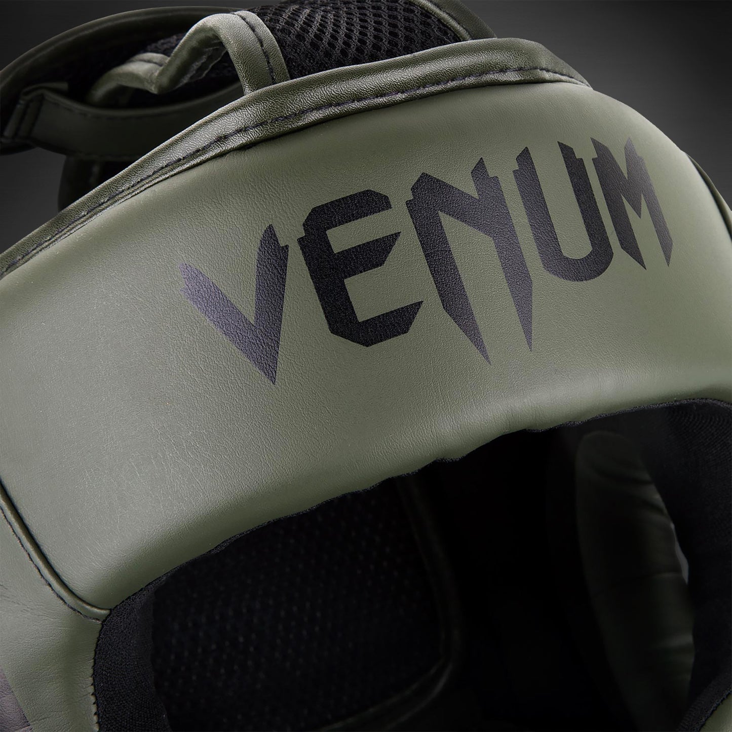 Venum Elite ヘッドギア –カキ/ブラック