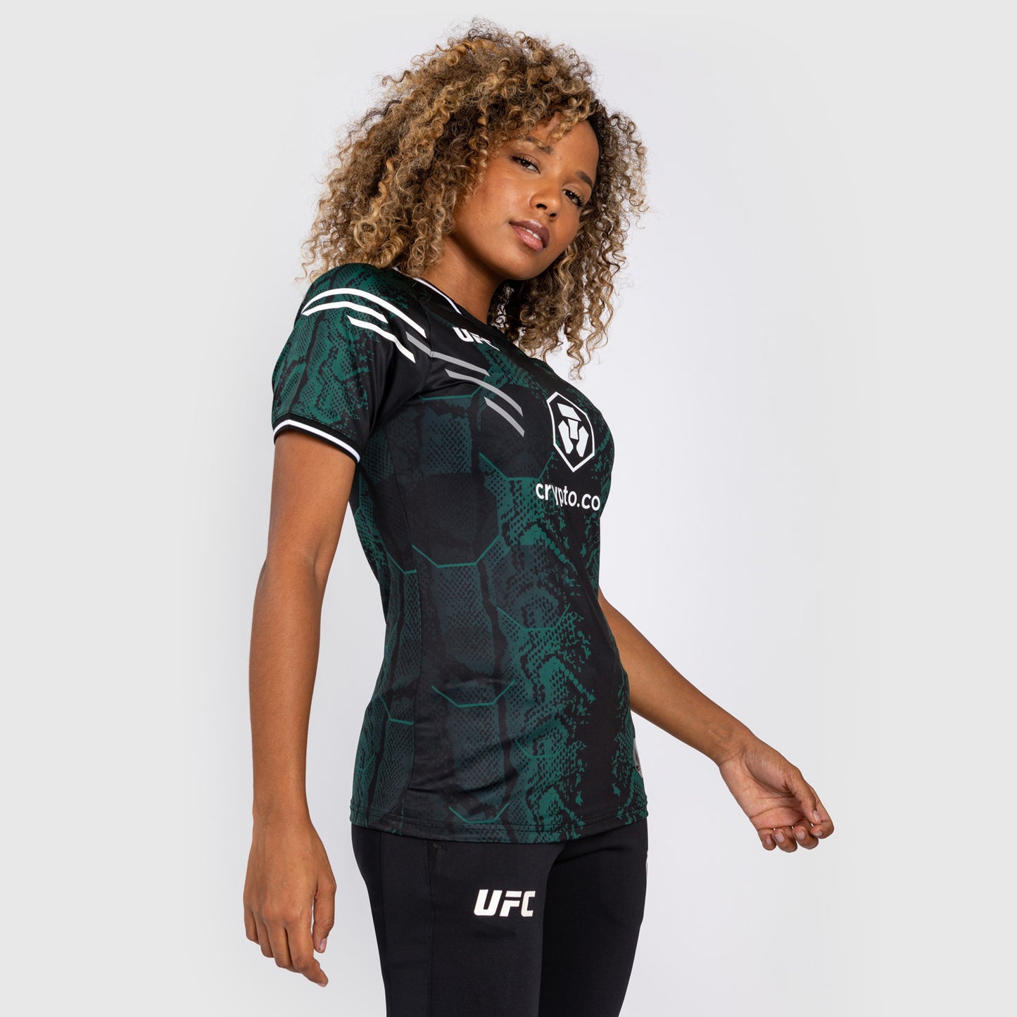 UFC Adrenaline by Venum Authentic Fight Night ウィメンズ・ウォークアウト・ジャージ - Emerald Edition - グリーン/ブラック