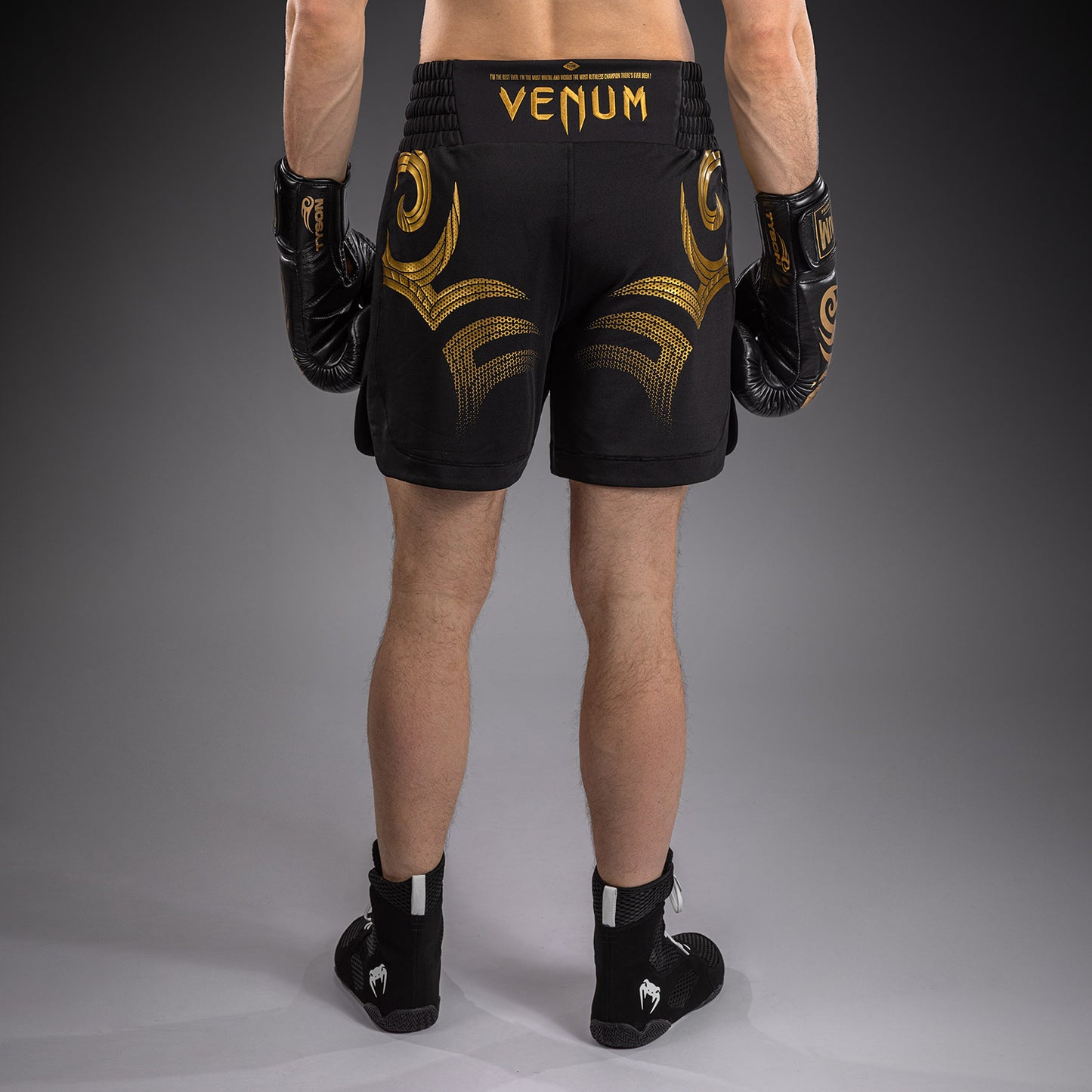 Venum x Mike Tyson Tiger ボクシングショーツ - ブラック/ゴールド