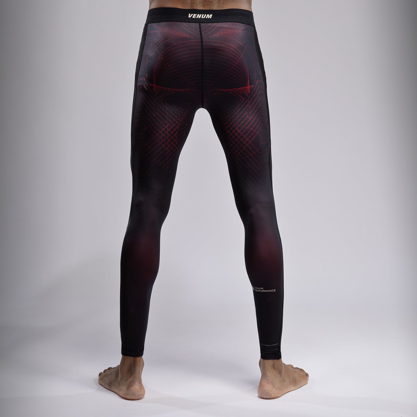 Venum G-Fit Air スパッツ メンズ - ディープブラック/ファイヤーレッド