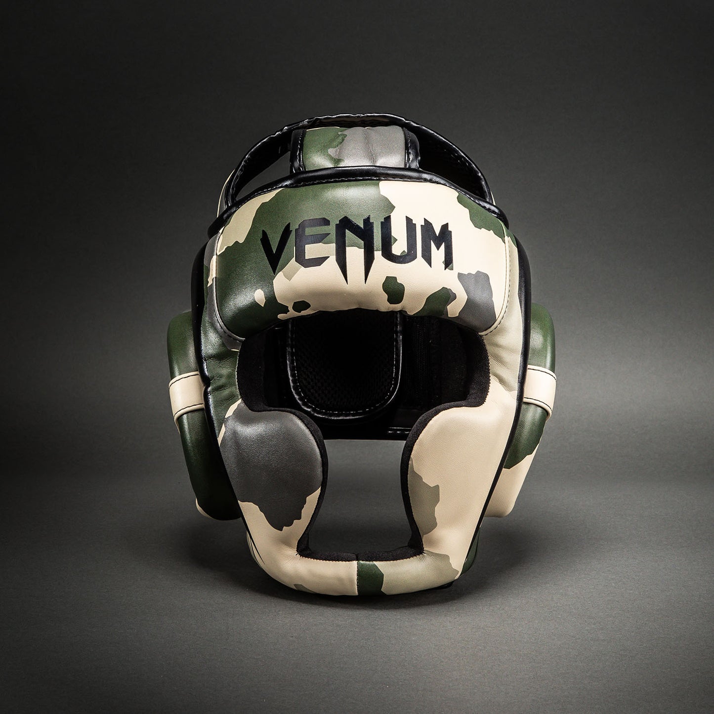 Venum Elite Camo ヘッドギア – カーキ/オフホワイト