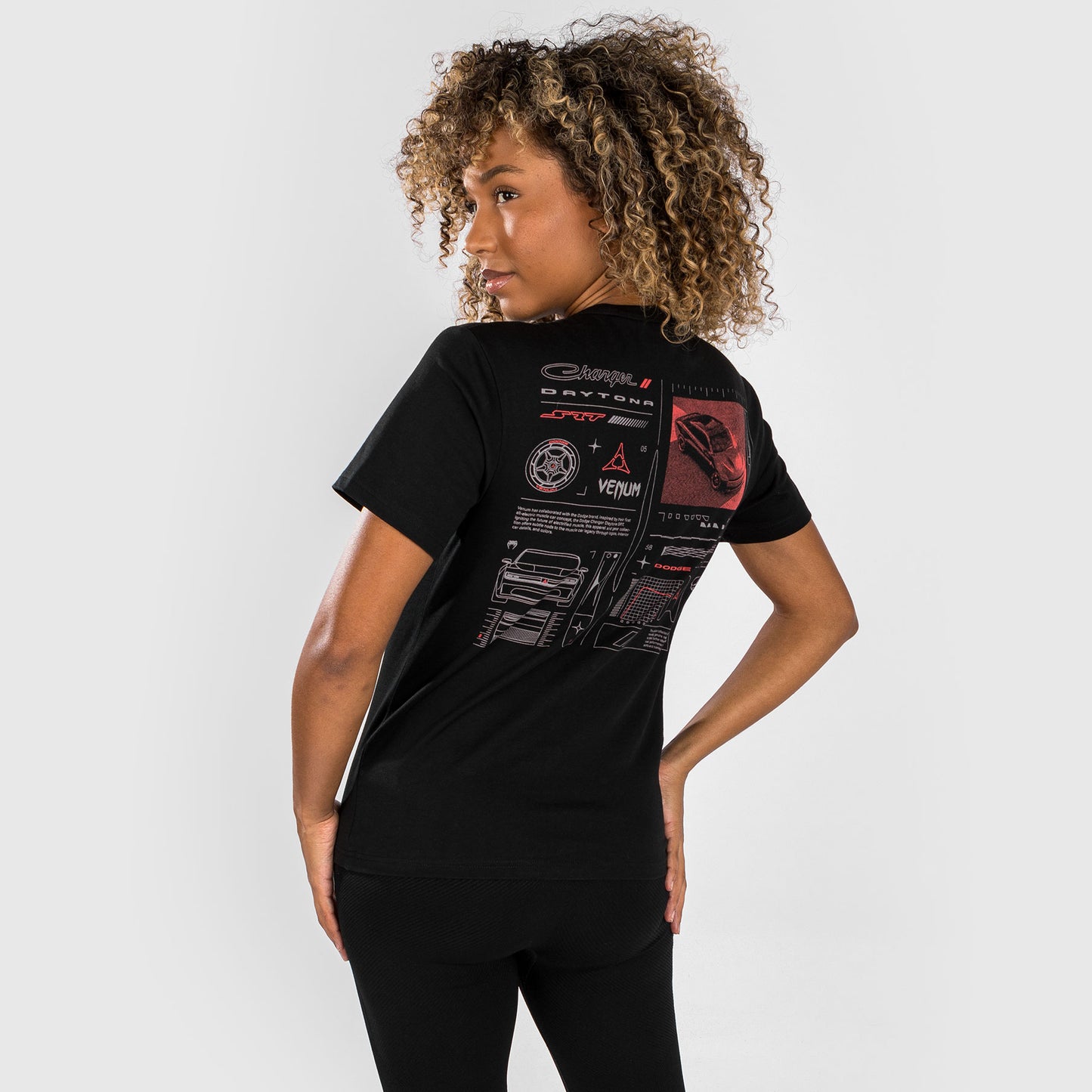 Venum x Dodge Banshee ウィメンズ Tシャツ - ブラック
