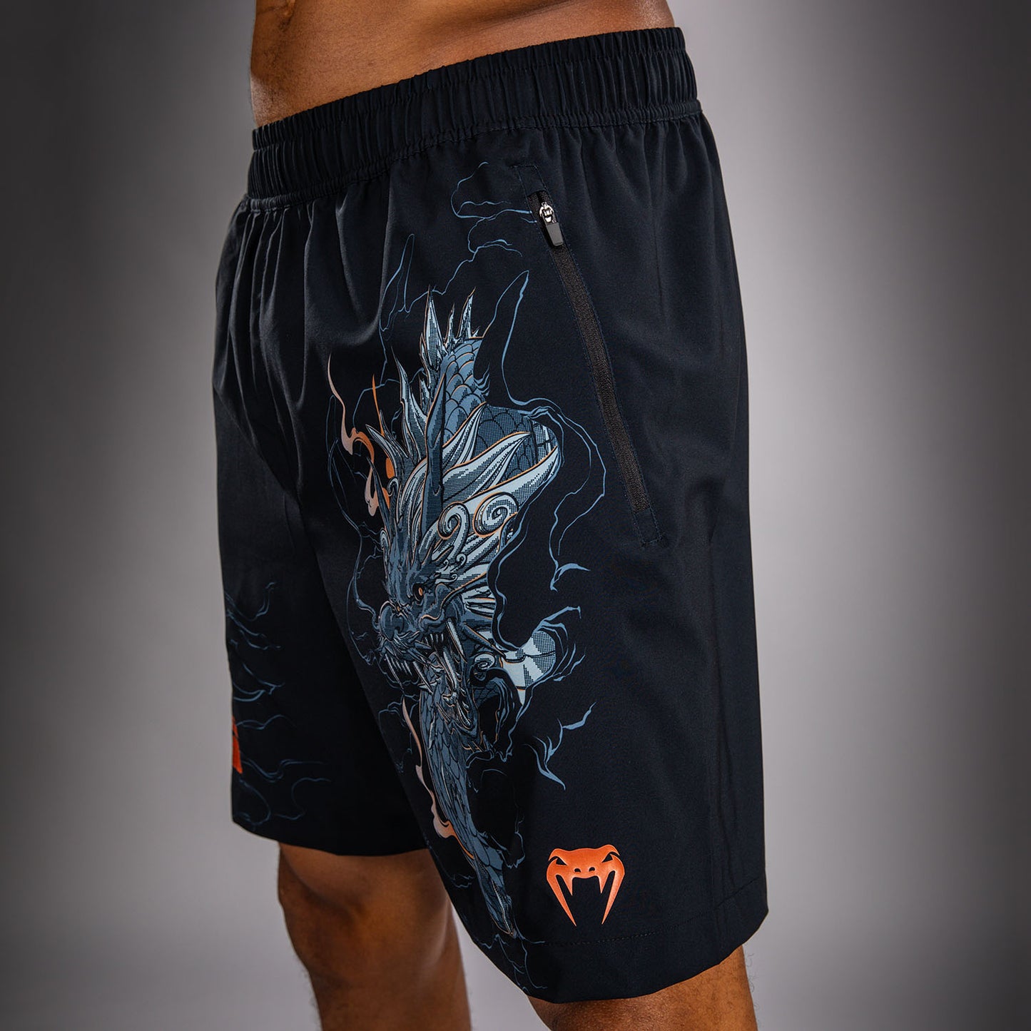 Venum Thunder Dragon トレーニングショーツ – ブラック/グレー/コッパー