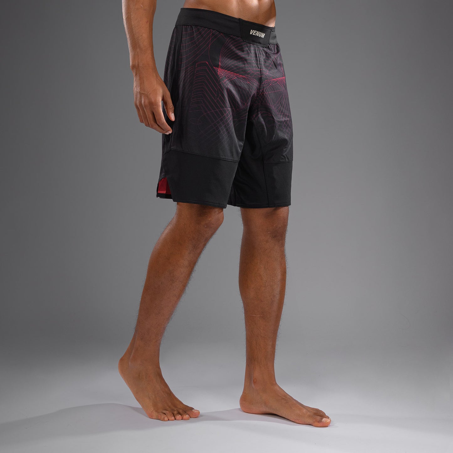 Venum G-Fit Air ファイトショーツ メンズ - ディープブラック/ファイヤーレッド