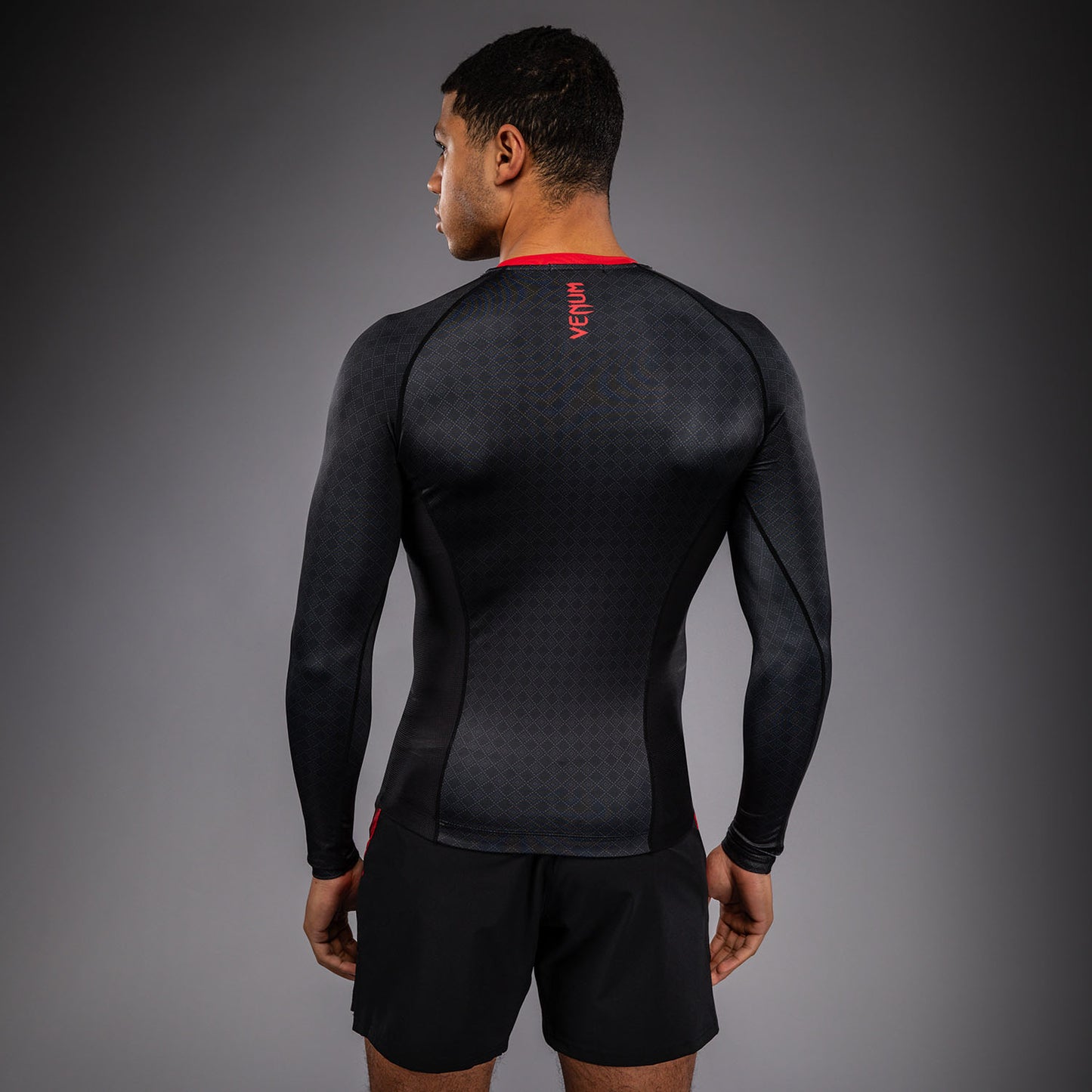 Venum x Roger Gracie Signature 長袖ラッシュガード - ブラック/レッド