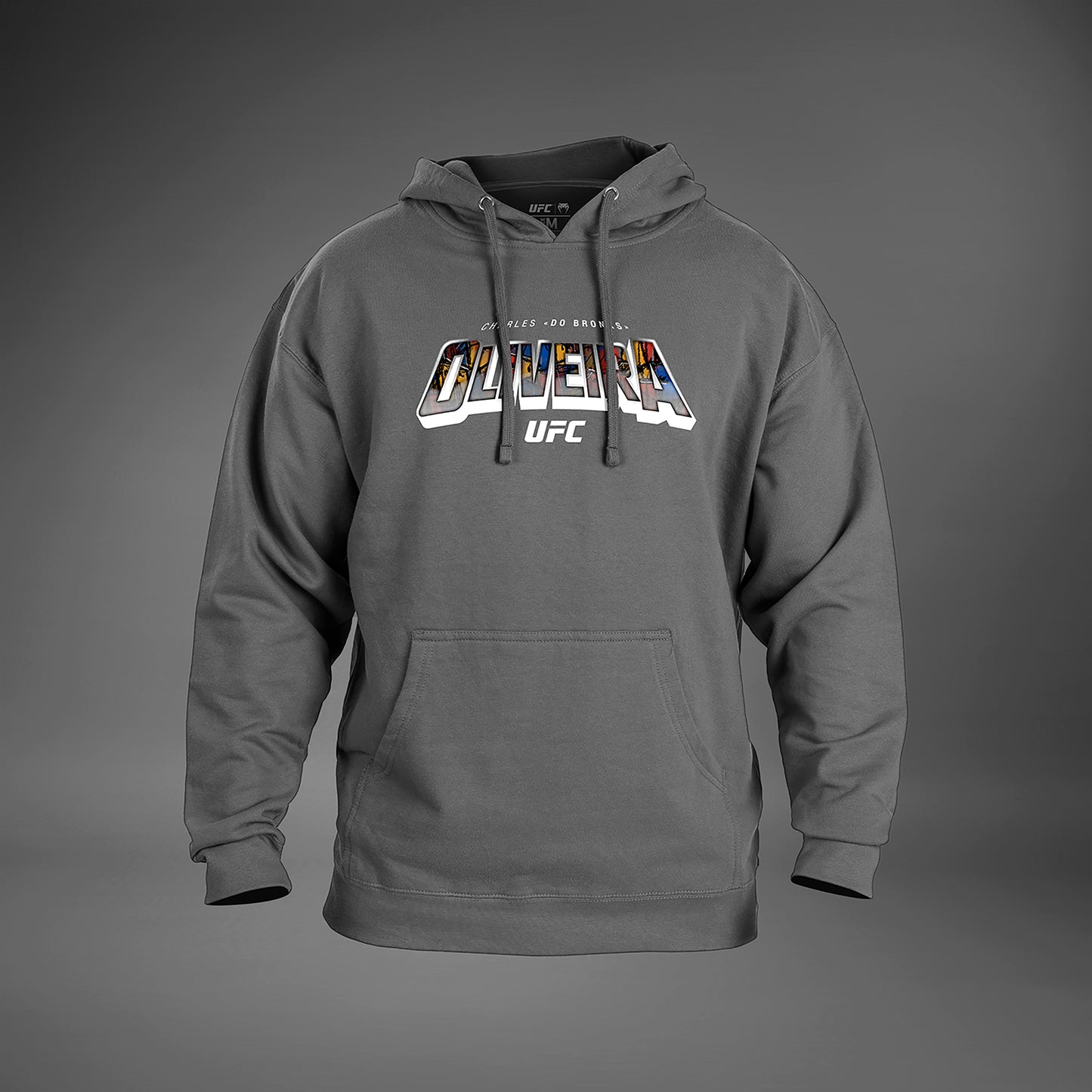 UFC Unrivaled by Venum Charles Oliveira 男性 フーディ - ヘザーグレー