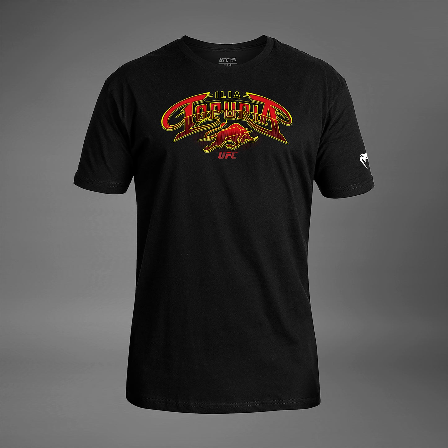 UFC Unrivaled by Venum Ilia Topulia 男性Tシャツ - ブラック