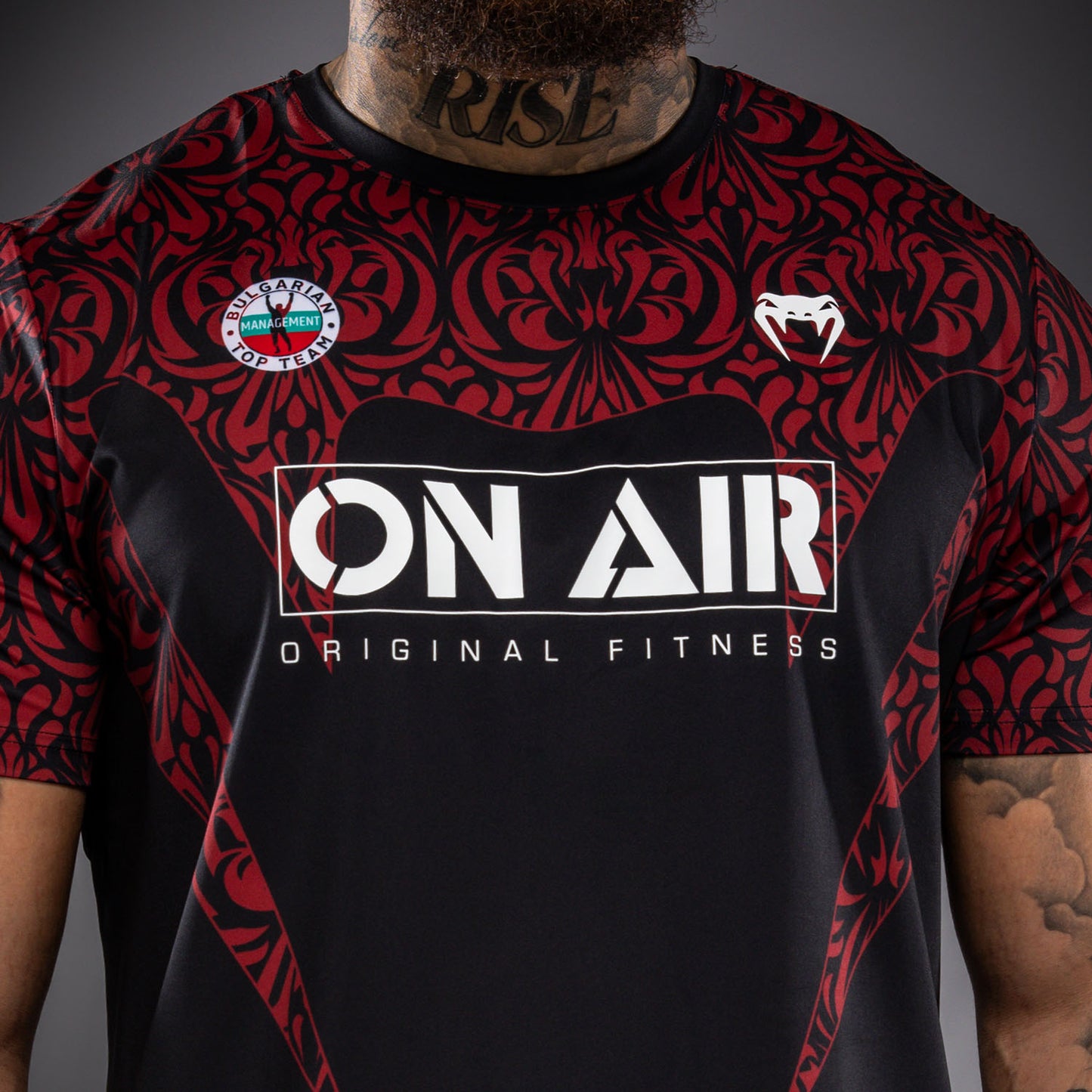 Venum Bulgarian Top Team (BTT) ドライテックTシャツ – ブラック/レッド