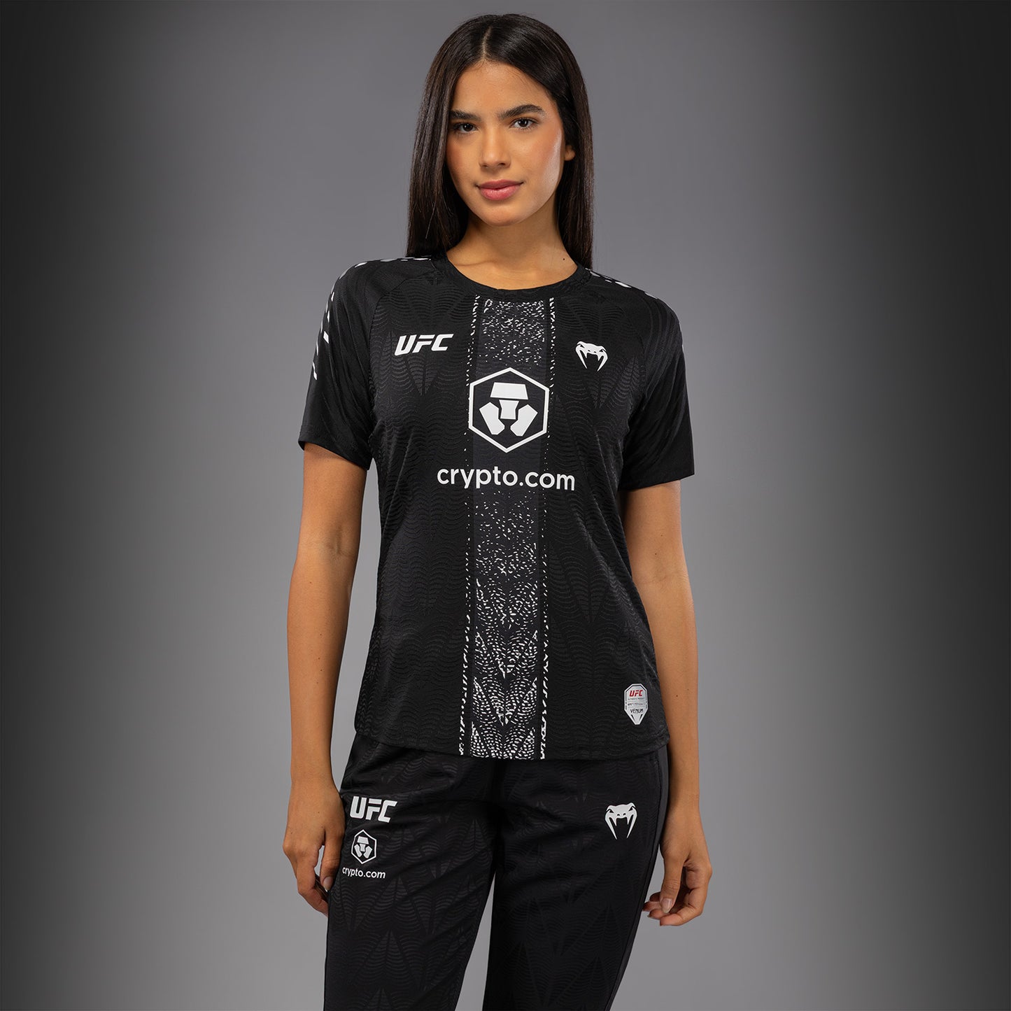 UFC Zenith by Venum Authentic Fight Night ウォークアウトジャージ オフィシャル レディース - ブラック